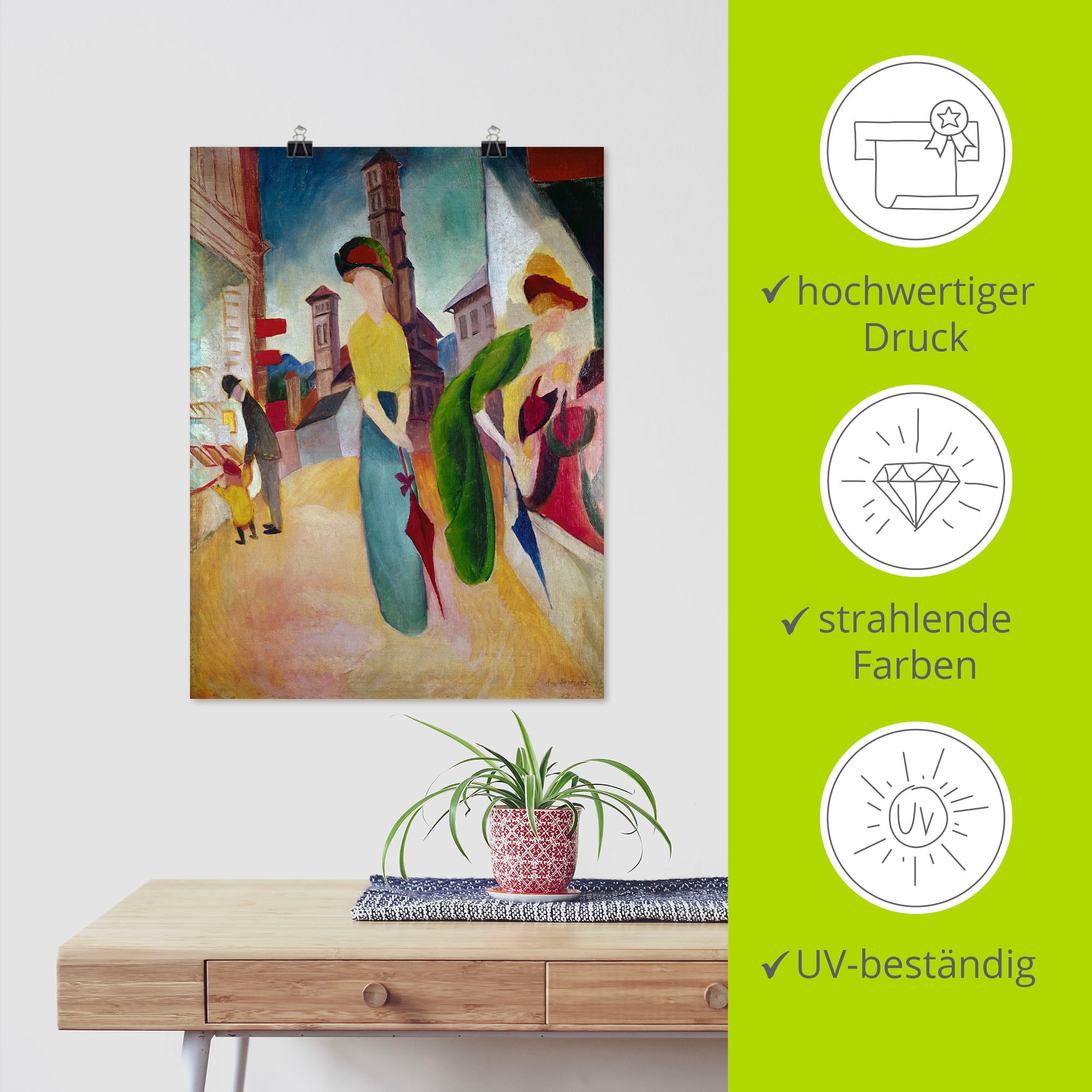 Artland »Vorm Hutladen. 1913« Frau 1 Stk. tlg. ohne Rahmen