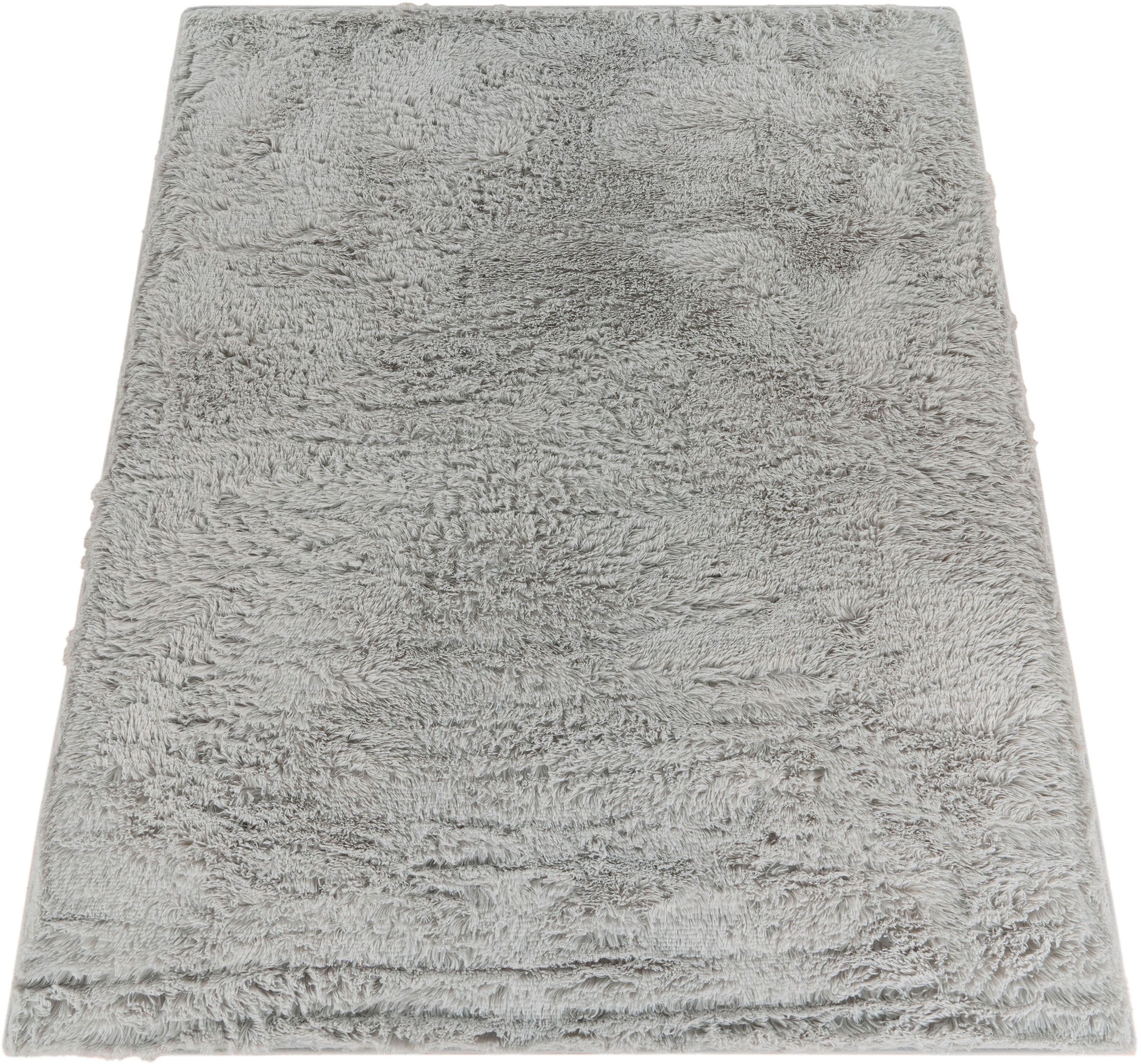 Hochflor-Teppich »Serville«, rechteckig, 37 mm Höhe, Kuschelteppich, Uni Farben, sehr weicher Flor, Wohnzimmer