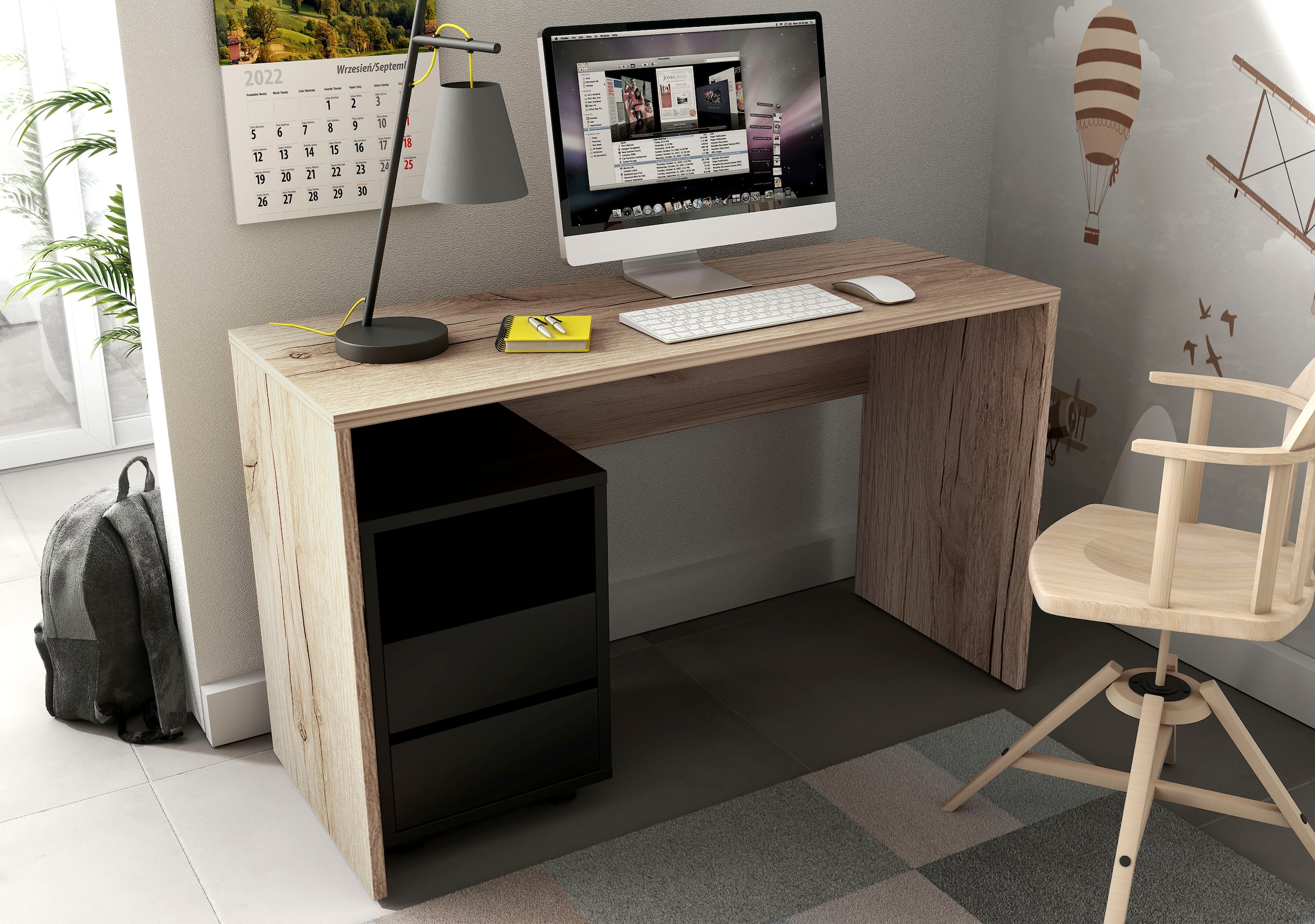 INOSIGN Rollcontainer »Agapi«, Bürocontainer im modernen Design, 40x40x62 cm, 2 Schubkästen