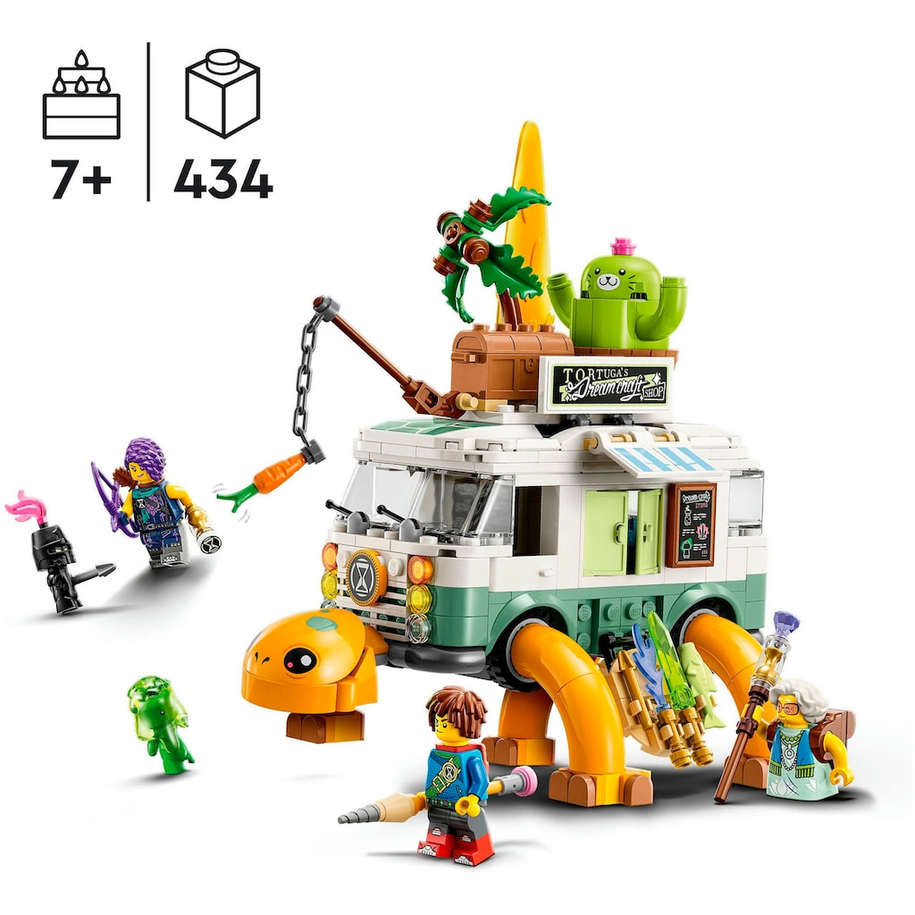 LEGO® Konstruktionsspielsteine »Mrs. Castillos Schildkrötenbus (71456), LEGO® DREAMZzz™«, (434 St.)