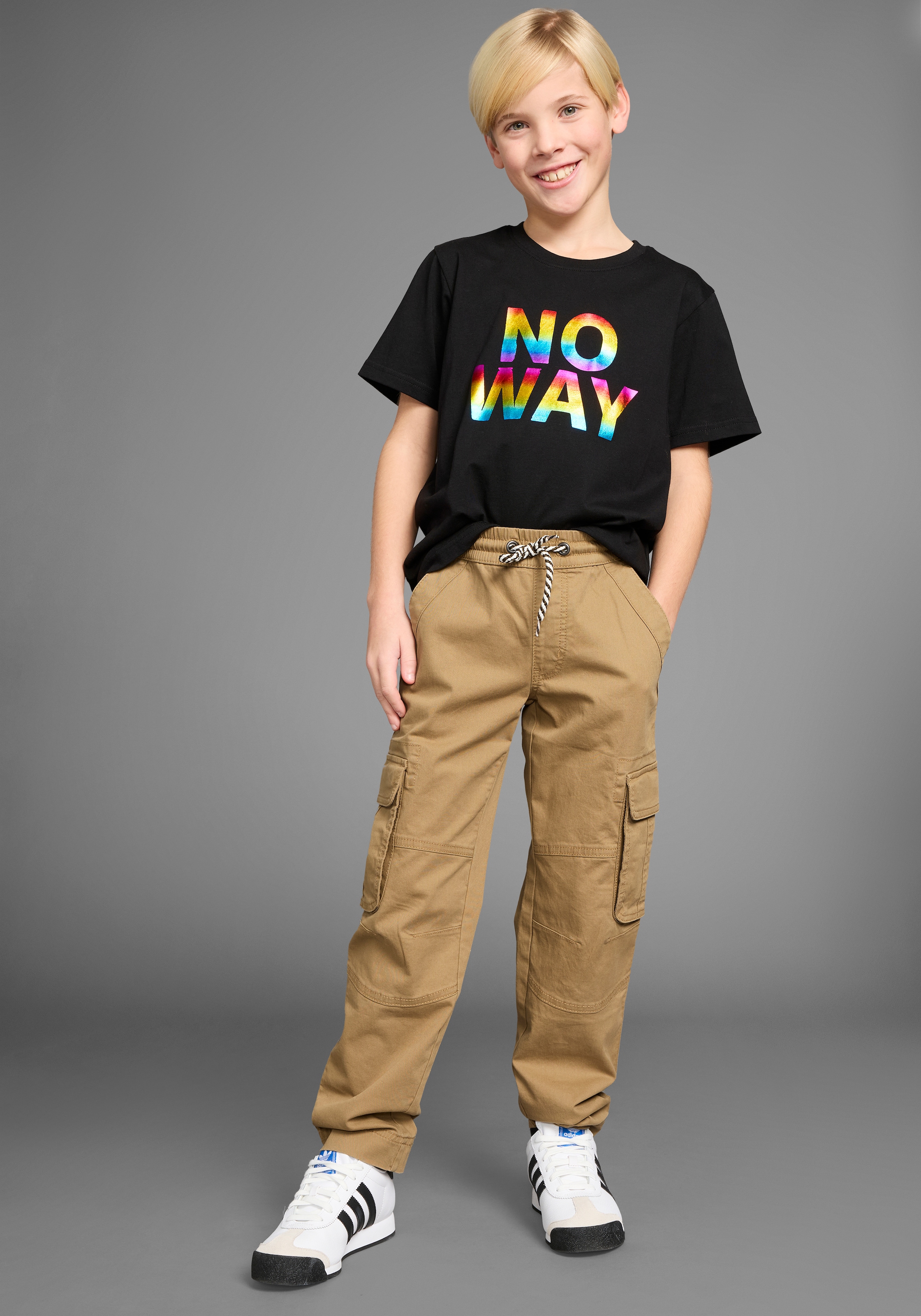 KIDSWORLD Cargohose »Pull-On Cargohose«  mit modischem Bindeband