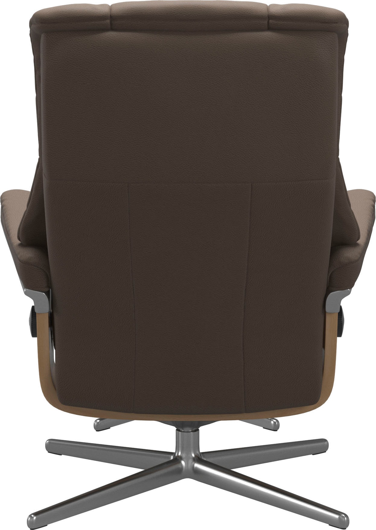 Stressless® Relaxsessel »Mayfair«, (Set, Relaxsessel mit Hocker), mit Hocker, mit Cross Base, Größe S, M & L, Holzakzent Eiche