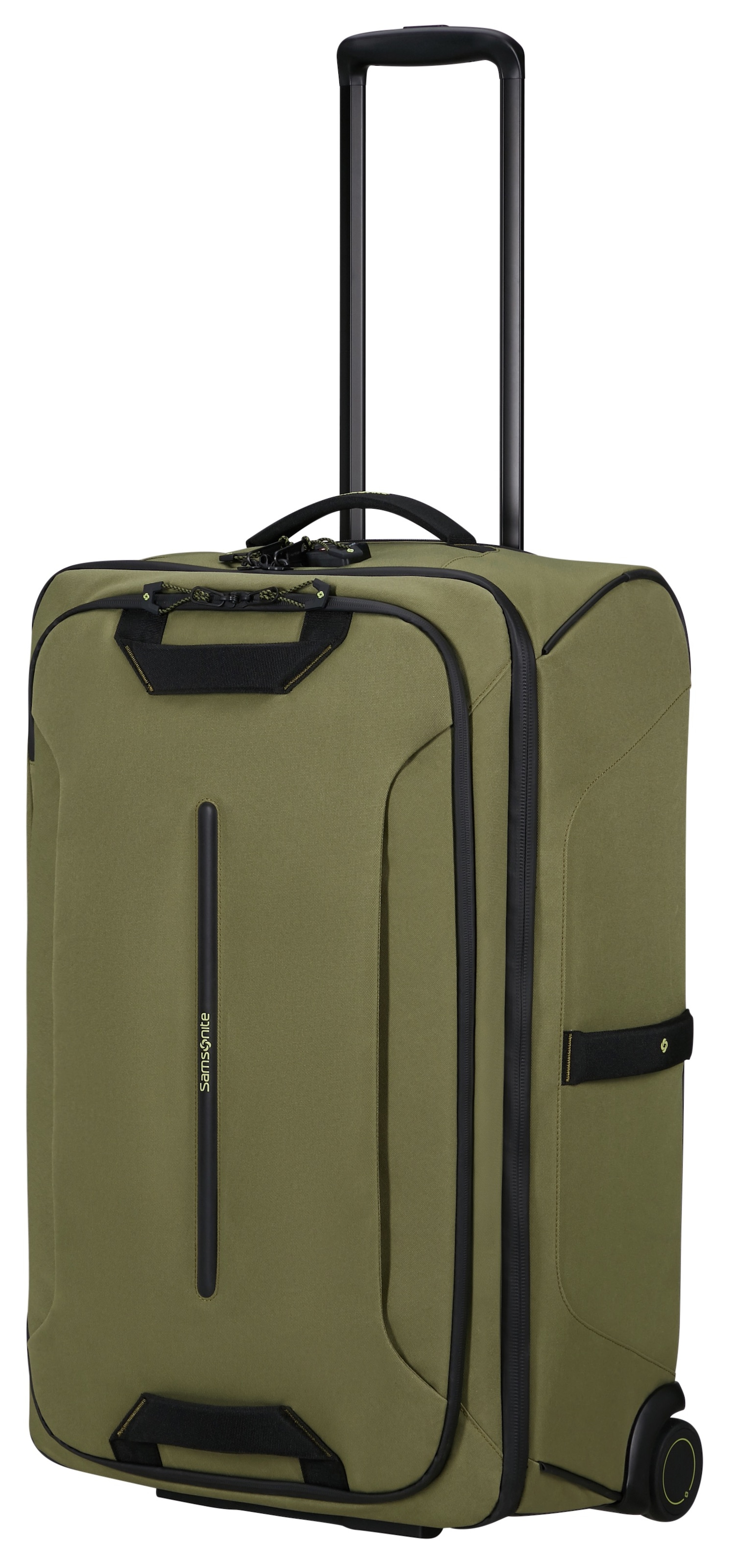 Samsonite Reisetasche »ECODIVER DUFFLE/WH, verschiedene Größen« TSA-Schloss und Trolley-Gestänge