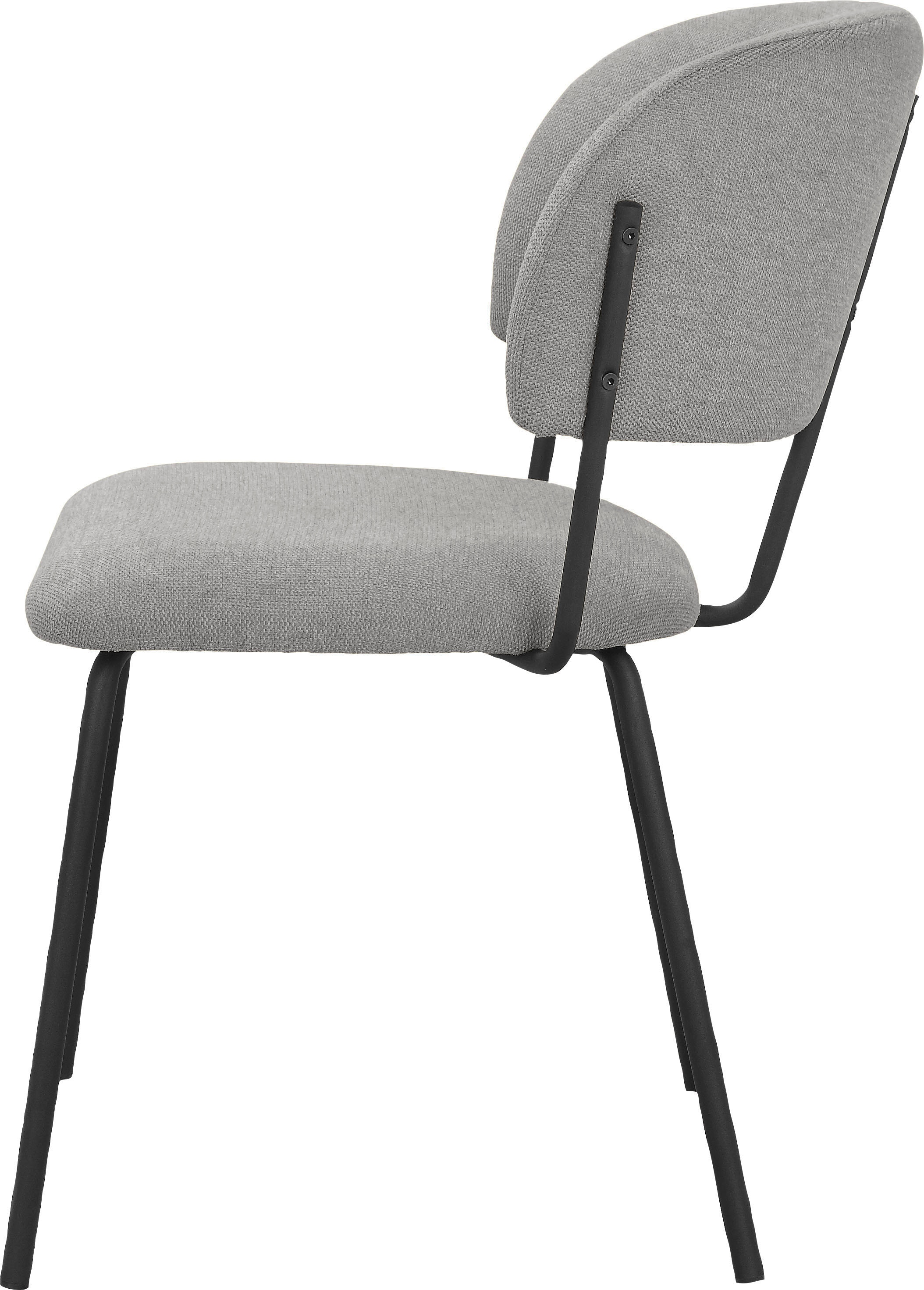 INOSIGN Esszimmerstuhl Sitz kaufen Metall, Webstoff, auf mit mit St., Rücken Sitzhöhe Polsterung, Gestell und 48 aus 2 »Taous«, cm Raten