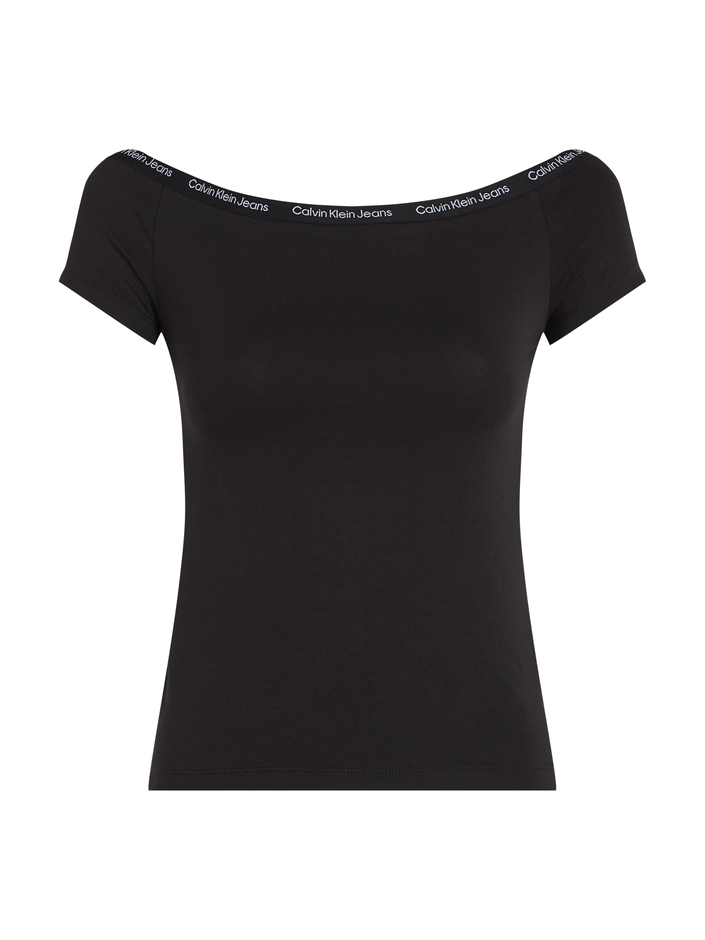 Calvin Klein Jeans T-Shirt »LOGO ELASTIC BARDOT TOP«, mit Logoschriftzug