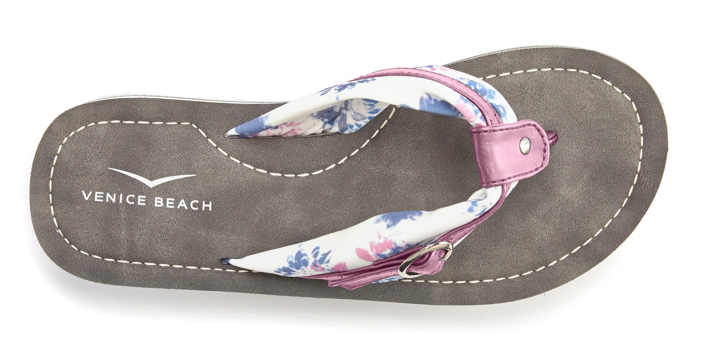 Venice Beach Badezehentrenner, Flip Flop mit modischem Print VEGAN