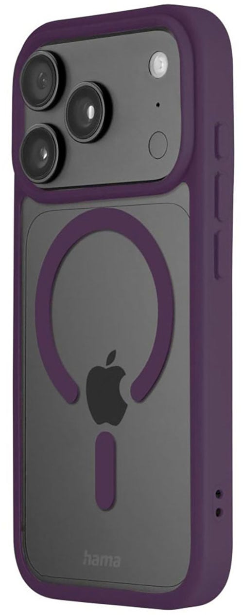 Hama Smartphone-Hülle »Handyhülle für Apple iPhone 17 Pro 18 Pro mit Magnetring« Smartphones Magnetisch, Farbkontrast, Kamerataste abgedeckt, rutschhemmend