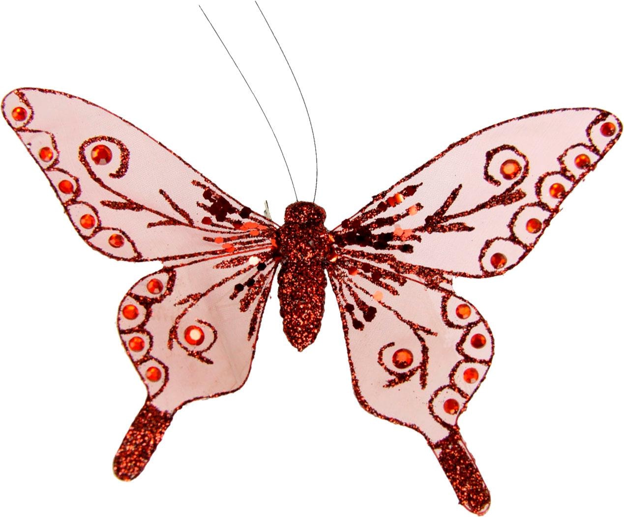 I.GE.A. Dekofigur auf (4er Clip«, Rechnung Set) »Deko-Schmetterling mit kaufen
