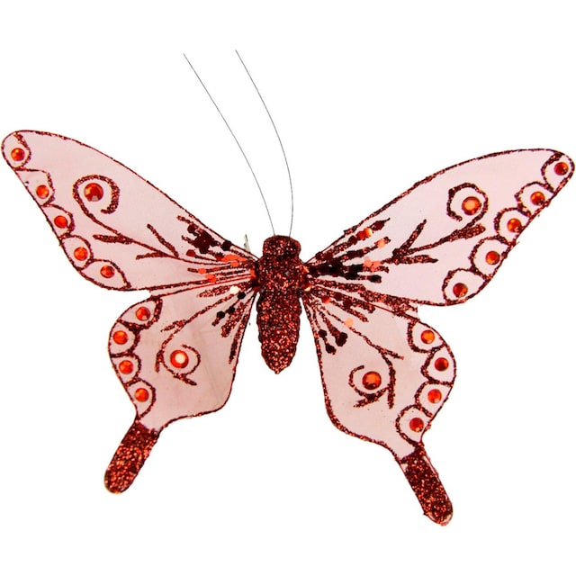 I.GE.A. Dekofigur »Deko-Schmetterling mit Clip«, (4er Set) auf Rechnung  kaufen