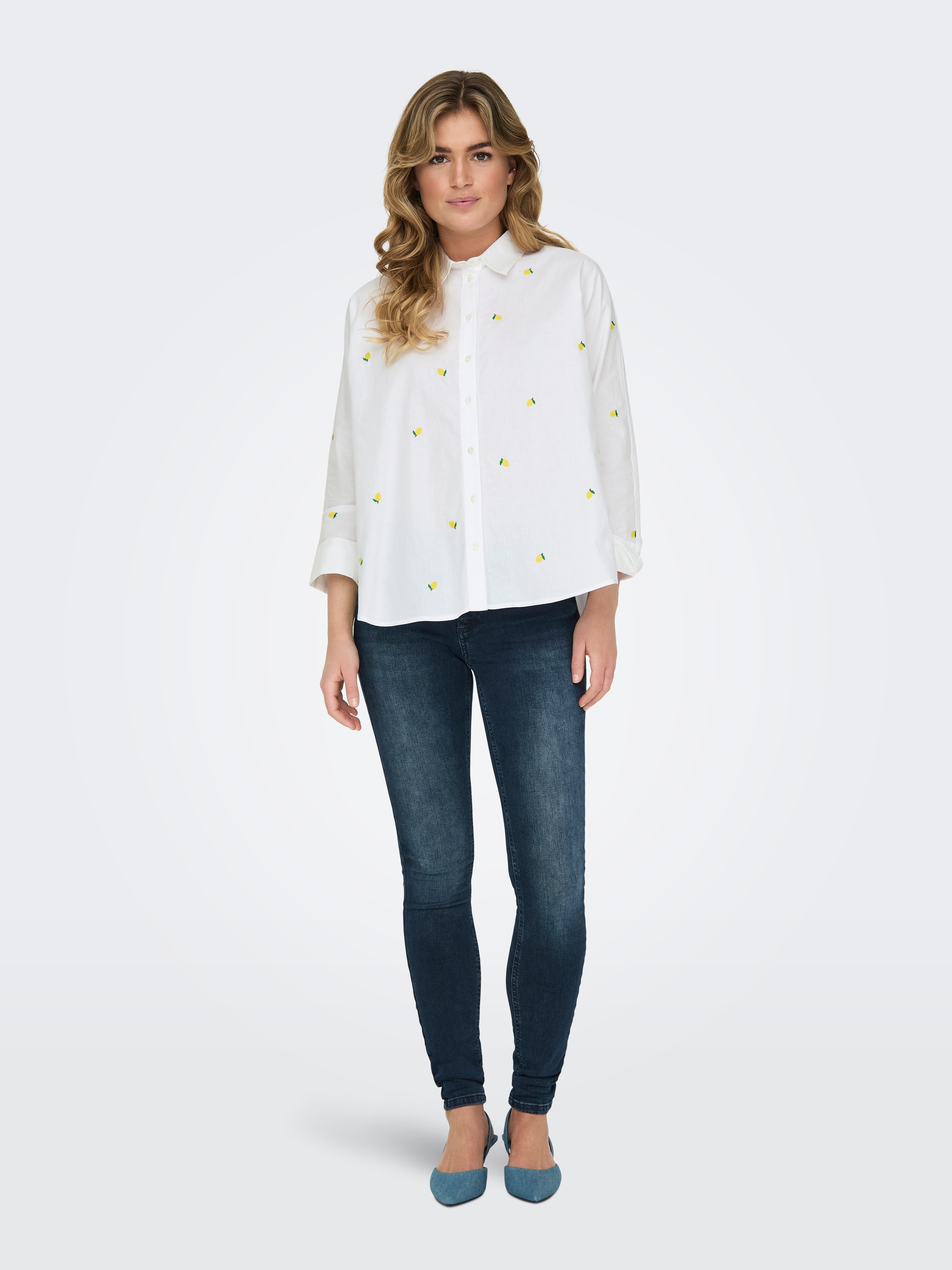 ONLY Hemdbluse »ONLNEW LINA GRACE LS EMB SHIRT NOOS WVN«