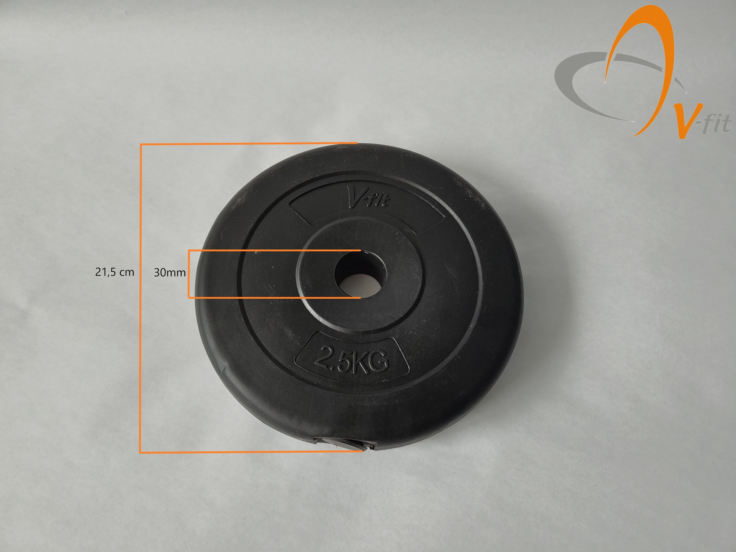 V-Fit Hantelscheiben »Hantelscheibe 2,5 kg« 5 kg Set, 2 tlg.