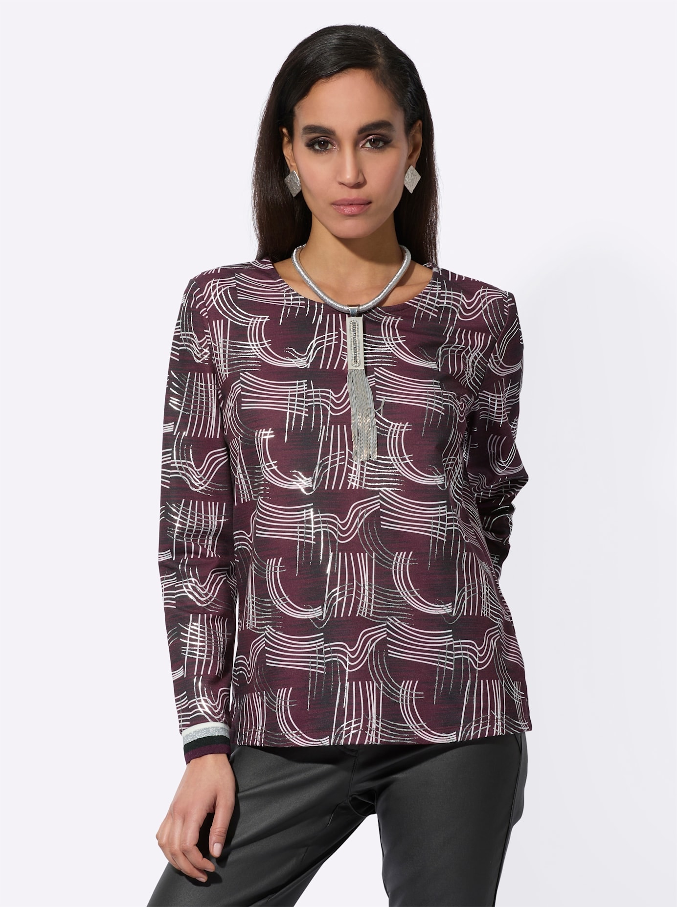 creation L Langarmshirt »Druck-Shirt«, (1 tlg.)