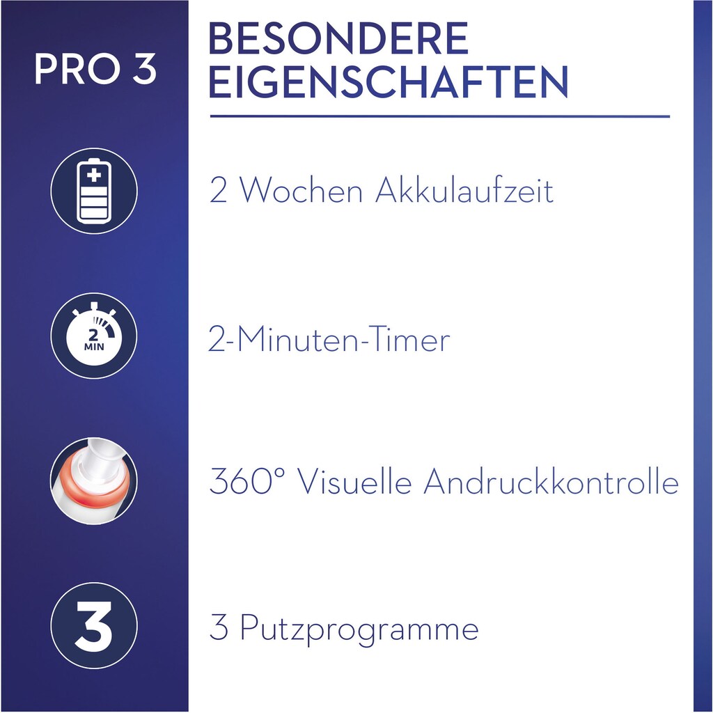 Oral-B Elektrische Zahnbürste »Pro 3 3000«