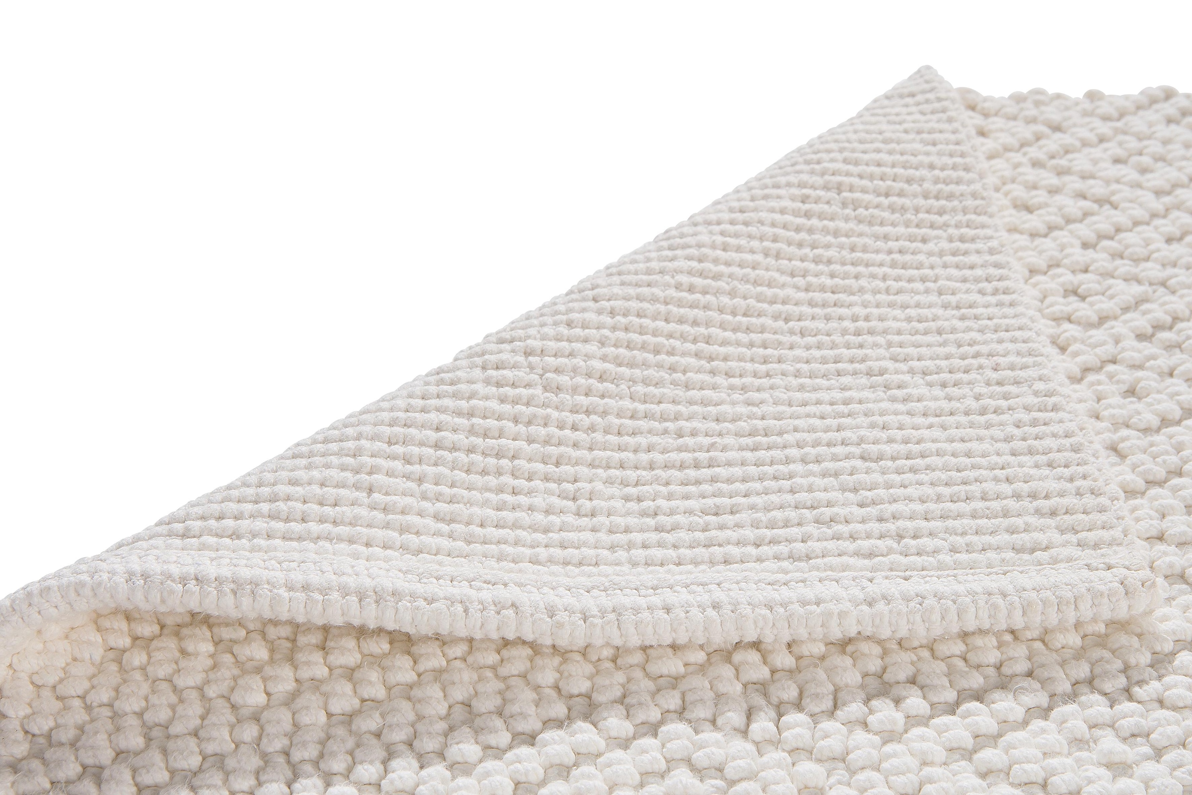 my home Badematte »Numan, Badvorleger, Badezimmer Teppich« Höhe 10 mm fußbodenheizungsgeeignet | strapazierfähig Rauten-Muster, Badteppich, auch als 3 teiliges Set erhältlich