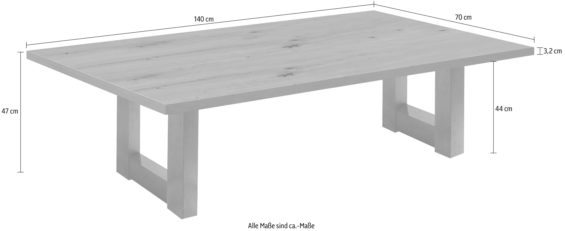 Mäusbacher Couchtisch »TOPSELLER!«, (Beistelltisch), Tisch, U-Gestell