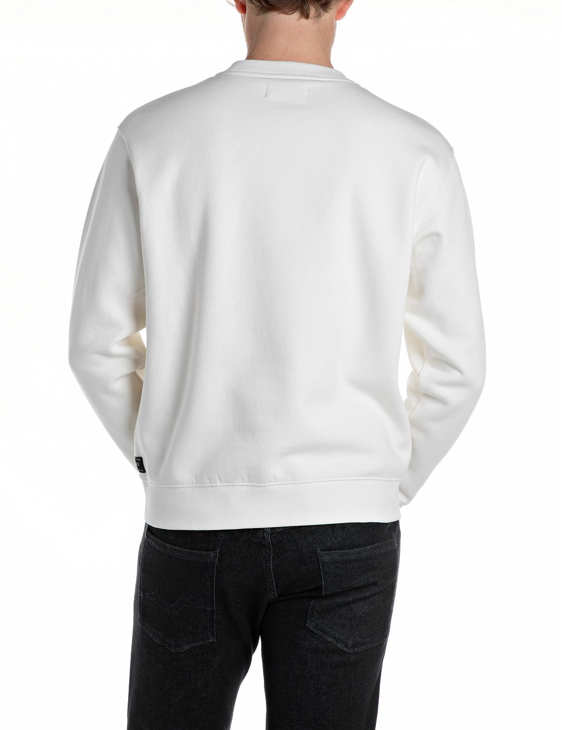 Replay Sweatshirt, mit V-Einsatz am Halsausschnitt