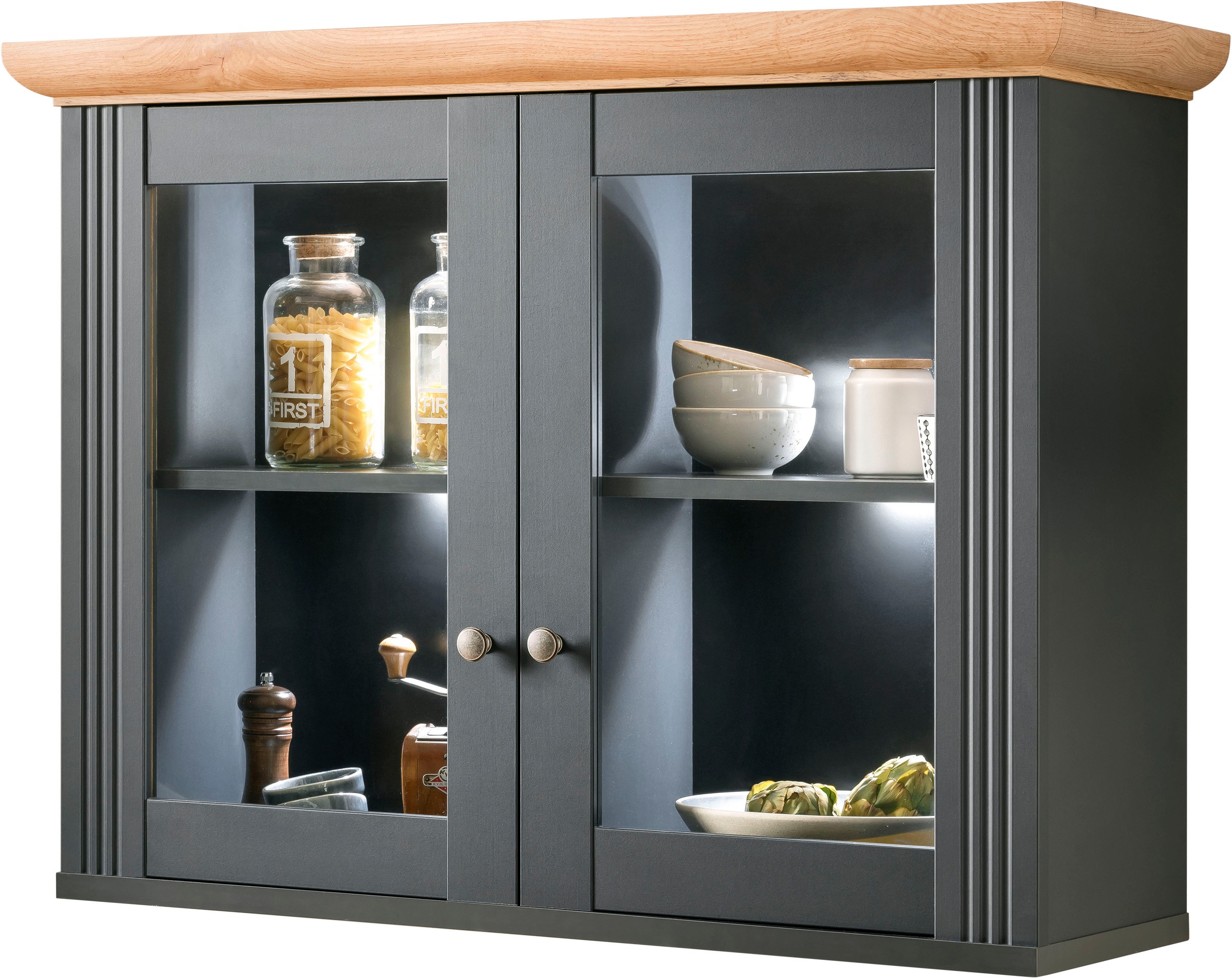 KOCHSTATION Hängeschrank »Westminster«, im romantischen Landhausstil, Breite 96 cm
