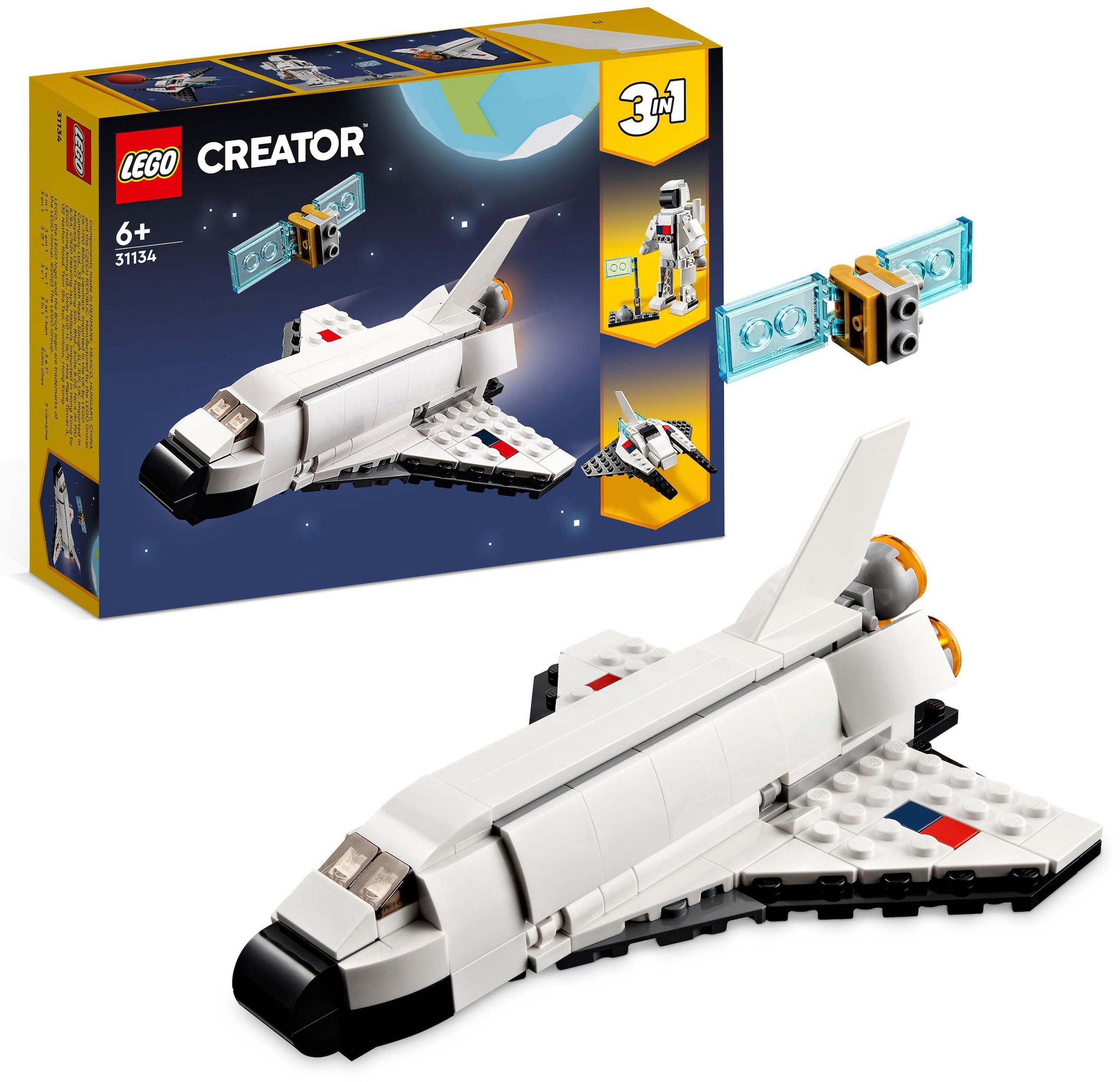 LEGO® Konstruktionsspielsteine »Spaceshuttle (31134), LEGO® Creator 3in1«,  (144 St.) bei