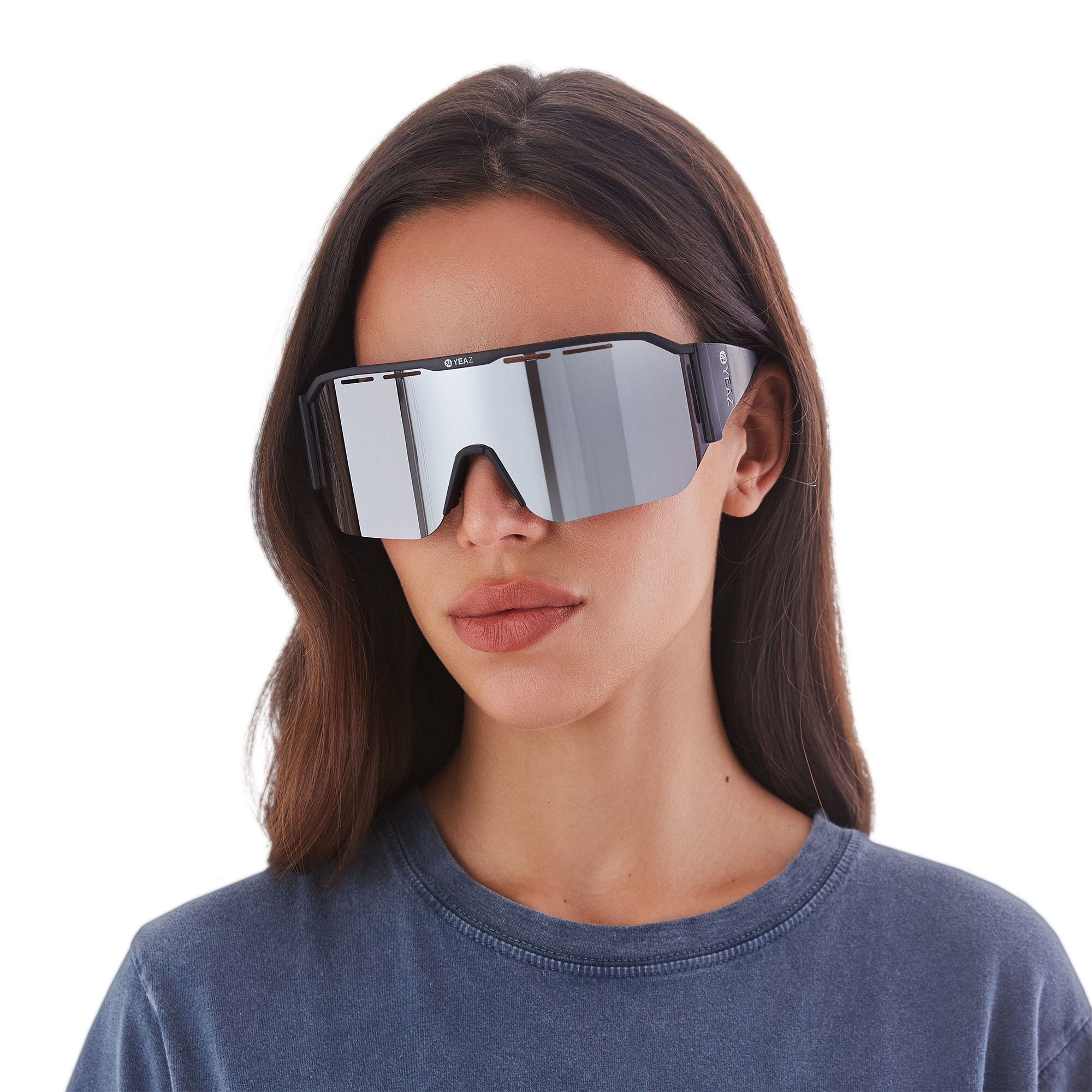 YEAZ Sportbrille »Sport-Sonnenbrille Black/Silver SUNVIBE«