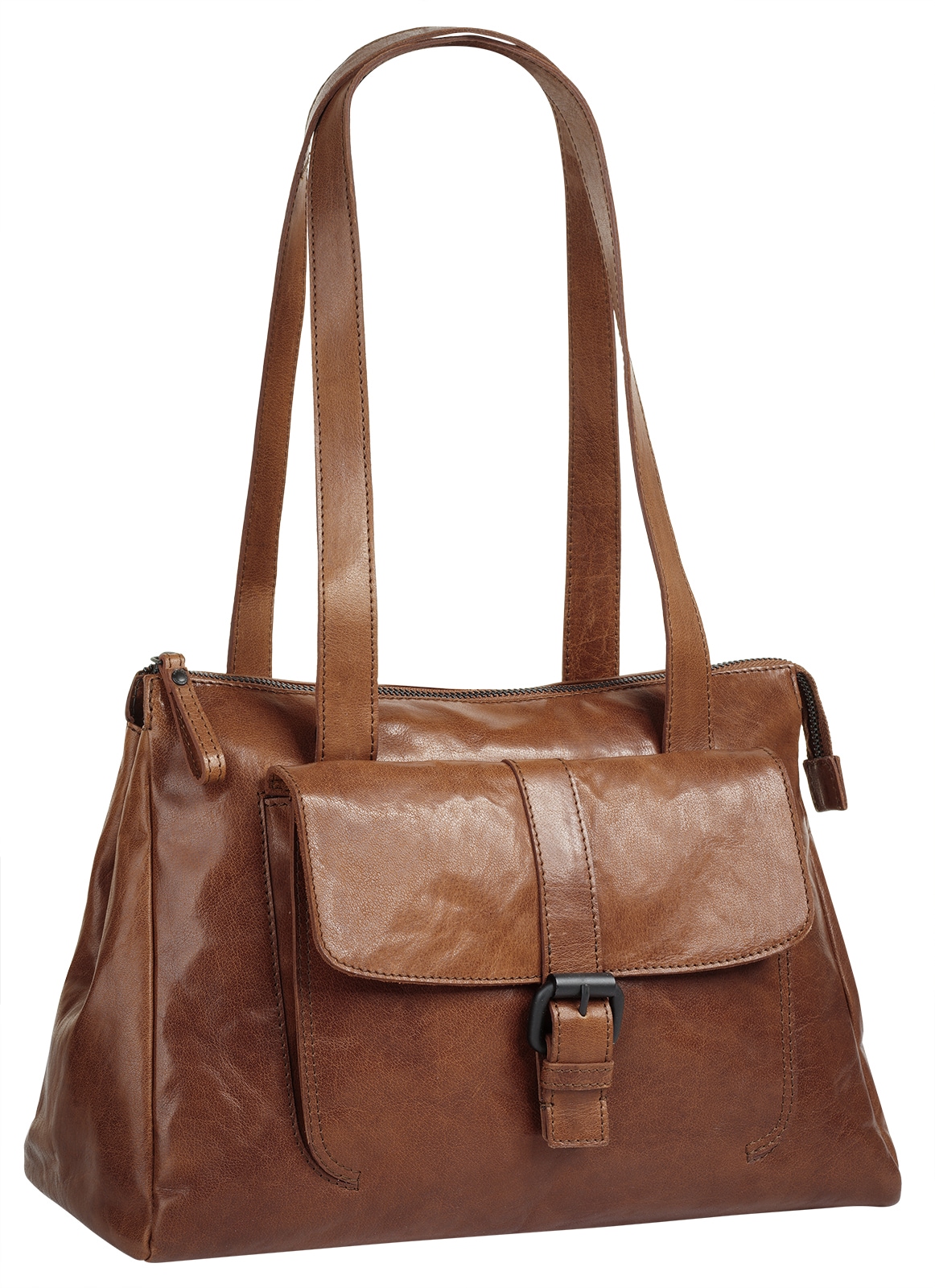 Spikes & Sparrow Henkeltasche, echt Leder