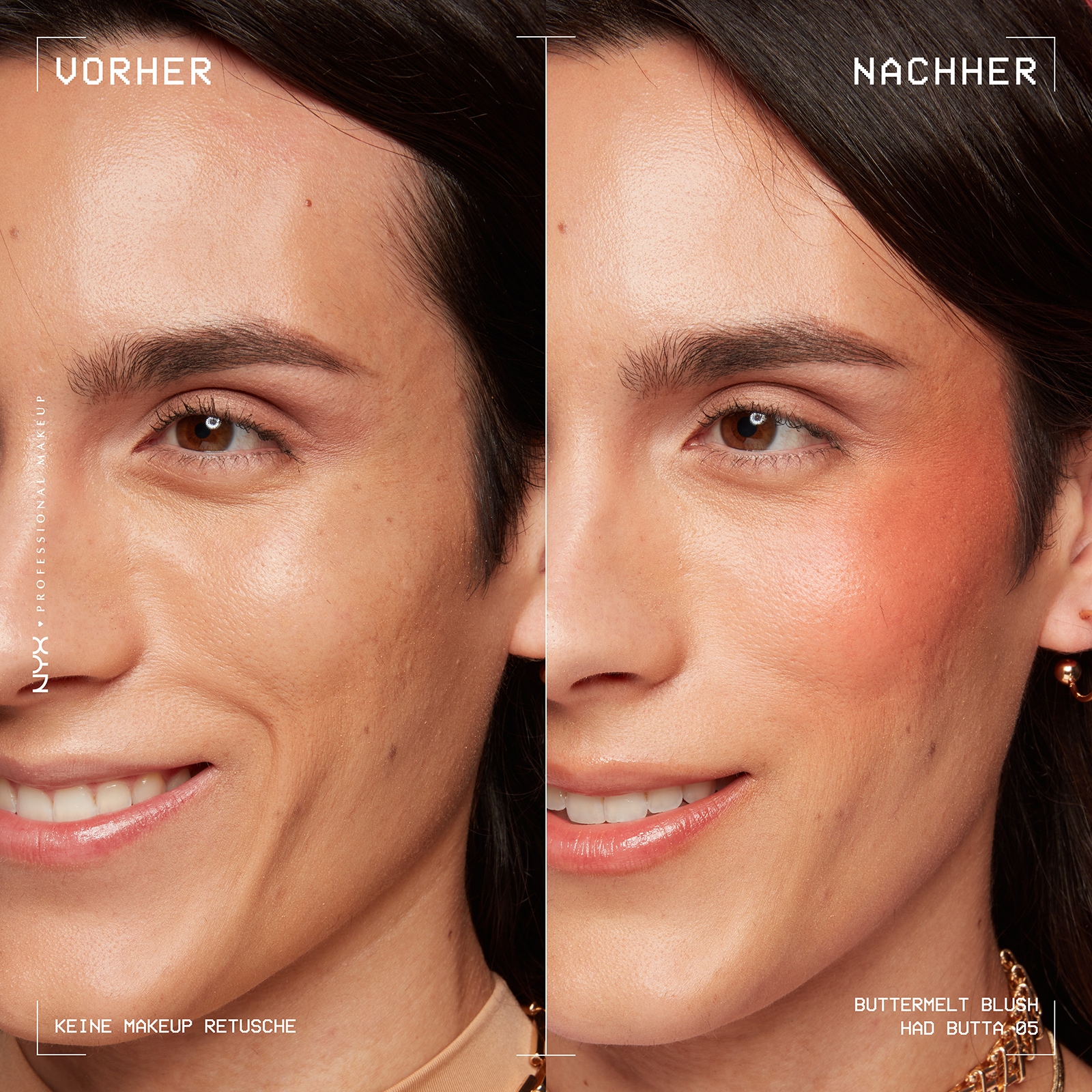 NYX Rouge »Makeup Buttermelt Blush« Cremige, leichte Textur, variable Deckkraft, pflegende Formel.