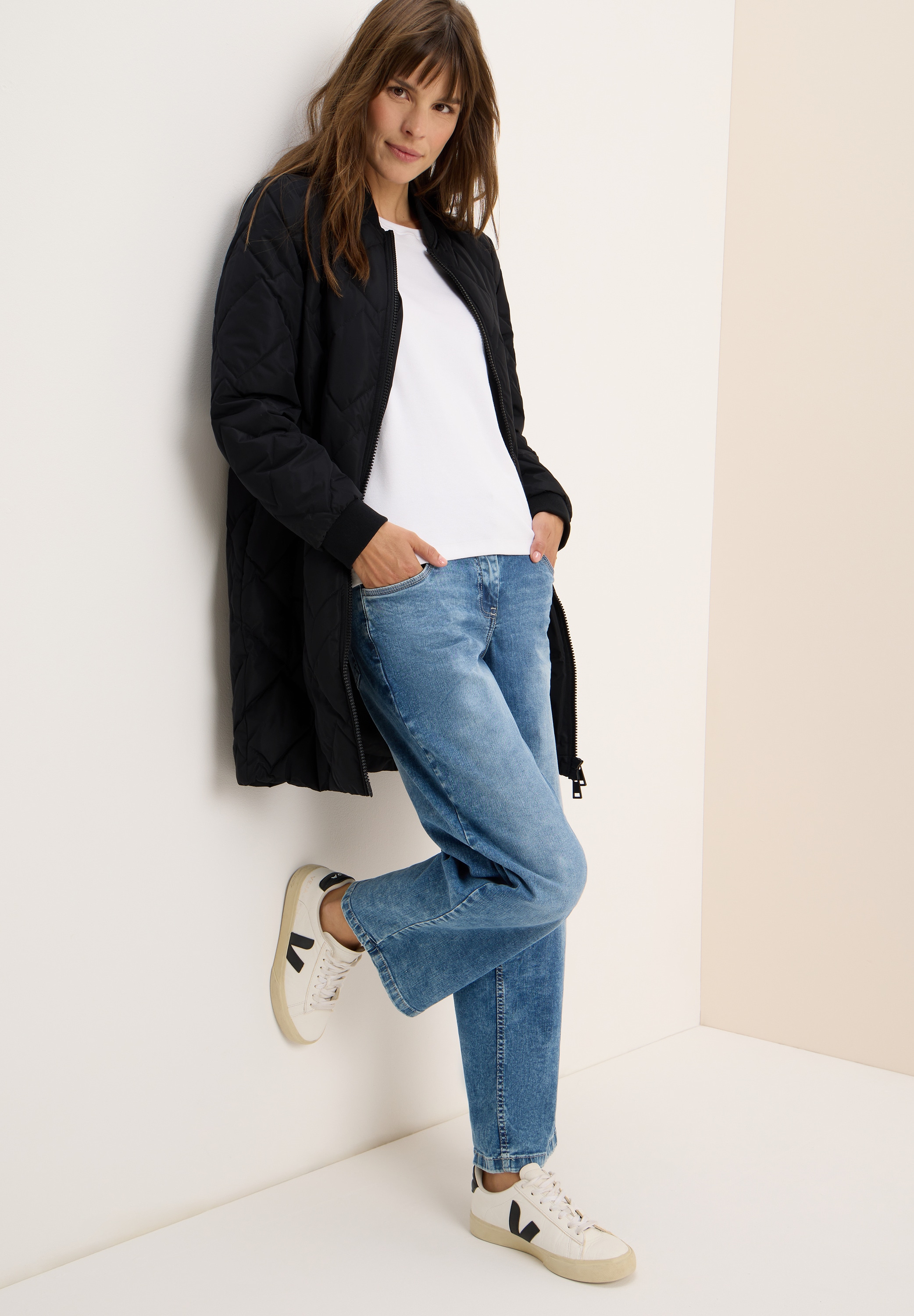 Cecil Steppmantel, leicht gefüttert, Stepp-Blouson