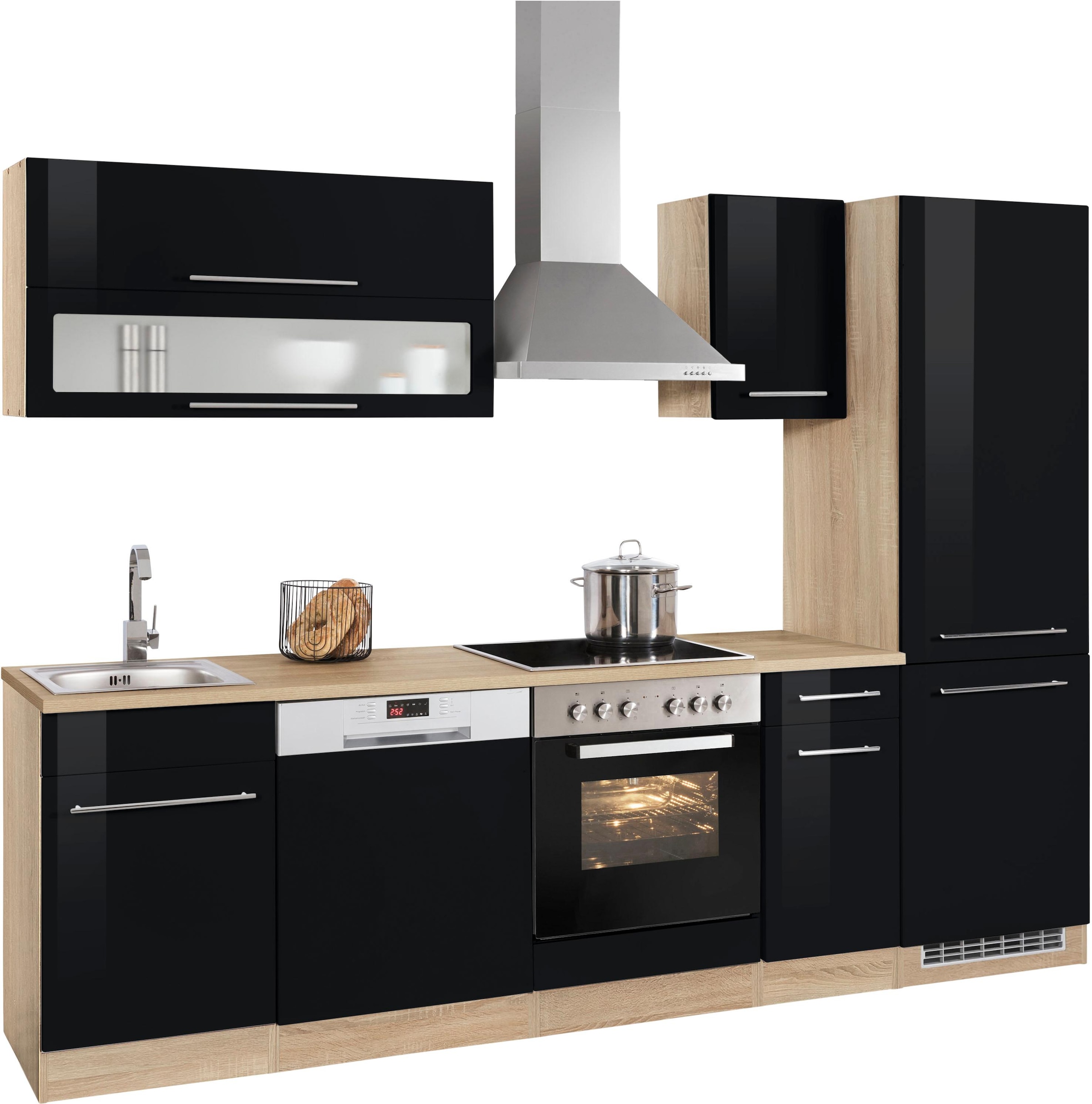 KOCHSTATION Küchenzeile »KS-Eton«, ohne E-Geräte, Breite 270 cm