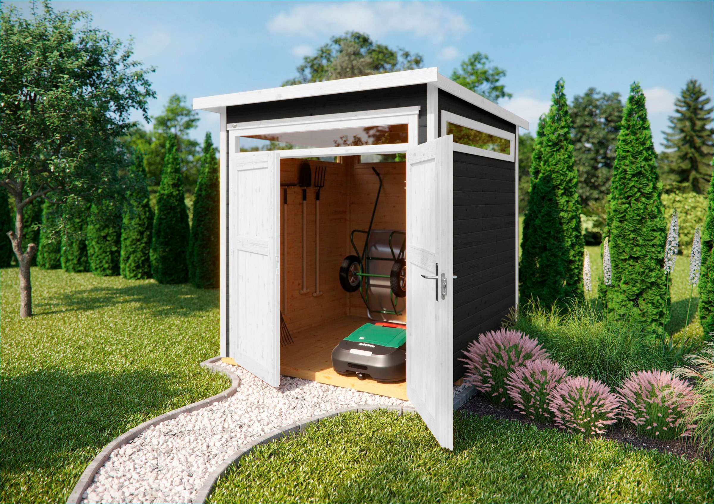 weka Gartenhaus »265 Gr. 2, 21 mm, anthrazit«