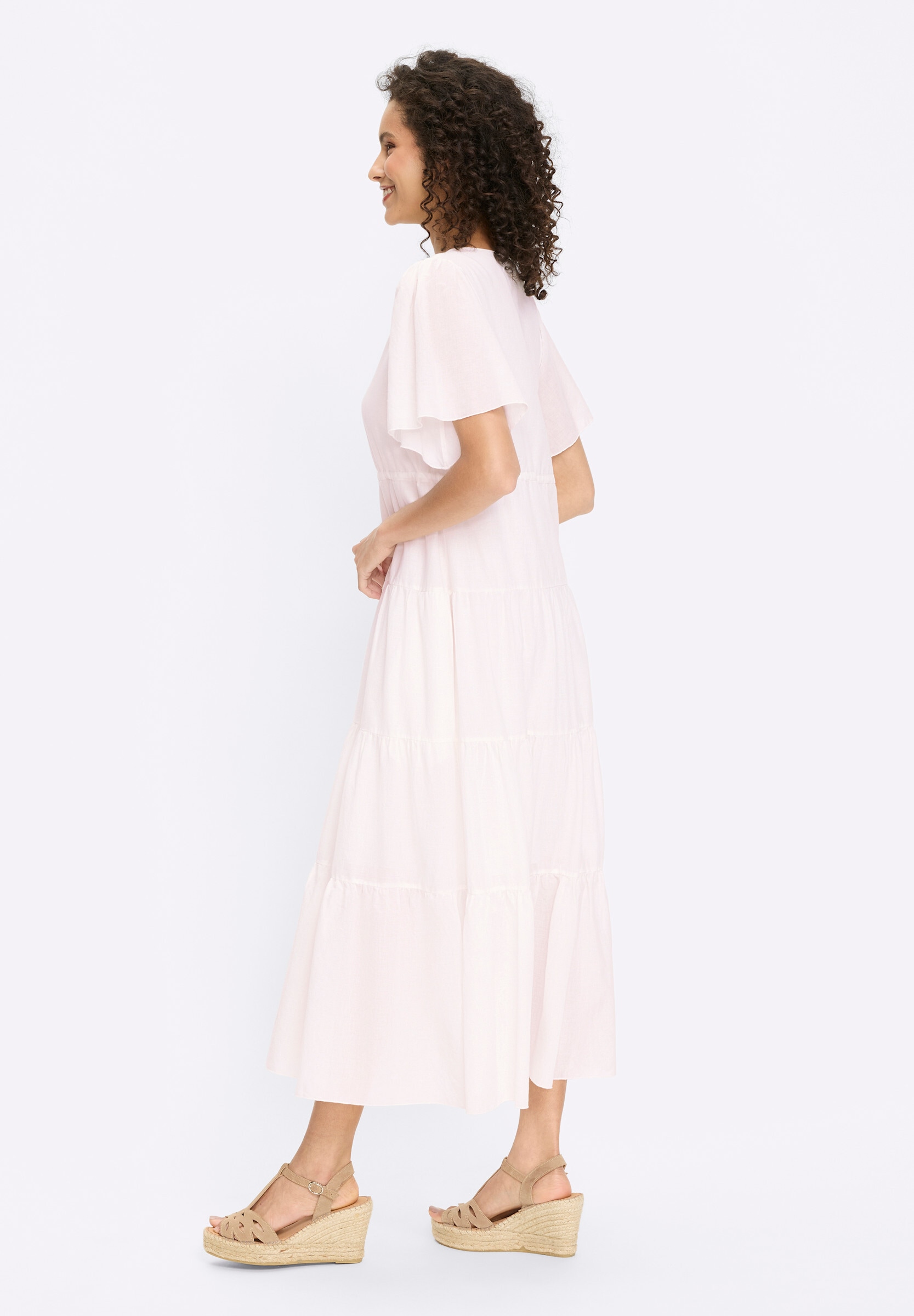 heine Sommerkleid »Webkleid Baumwollkleid in Maxilänge« Nahttasche