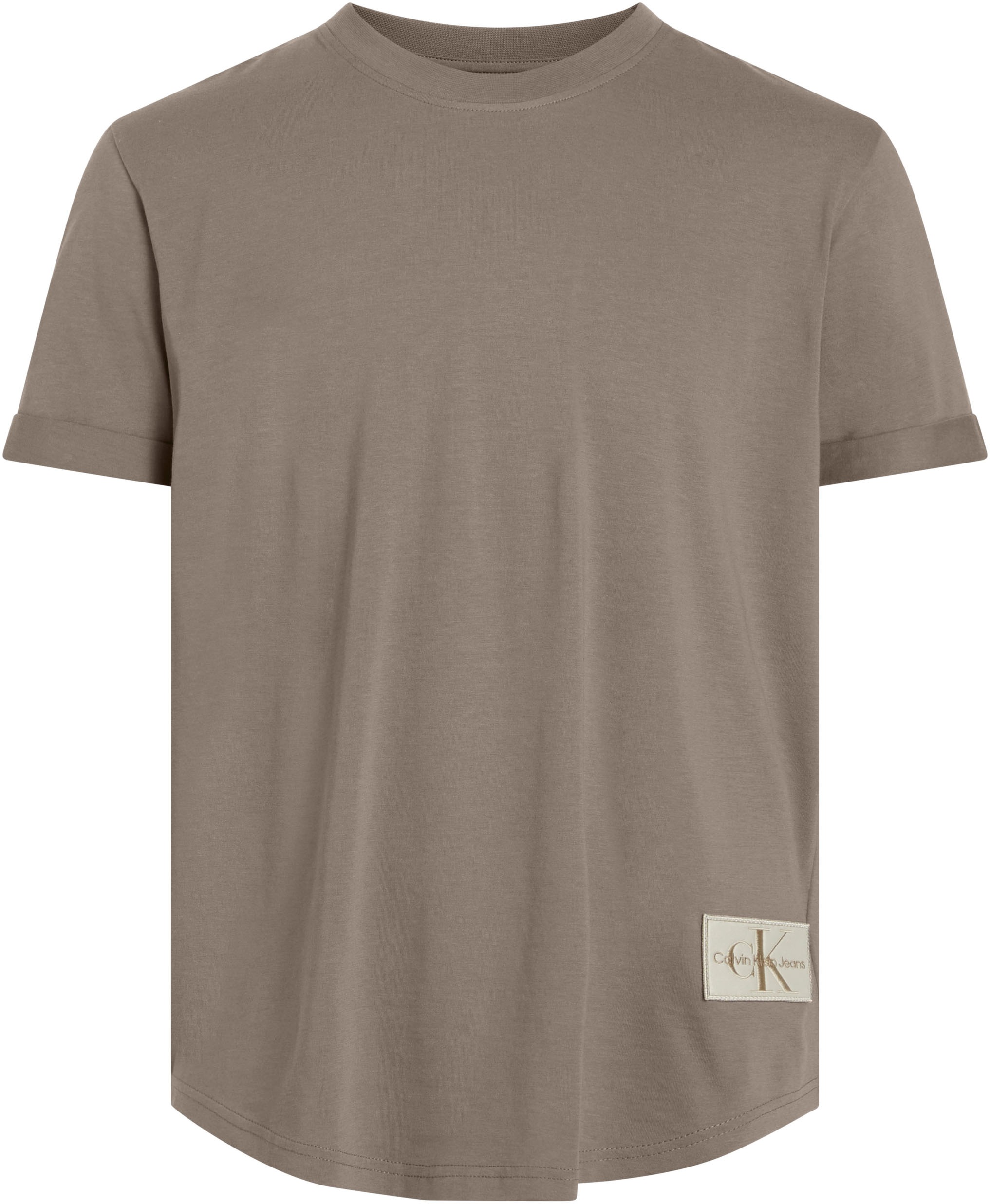 Calvin Klein Jeans Plus T-Shirt »Plus Badge Turn Up Sleeve«, in Großen Größen mit Logopatch