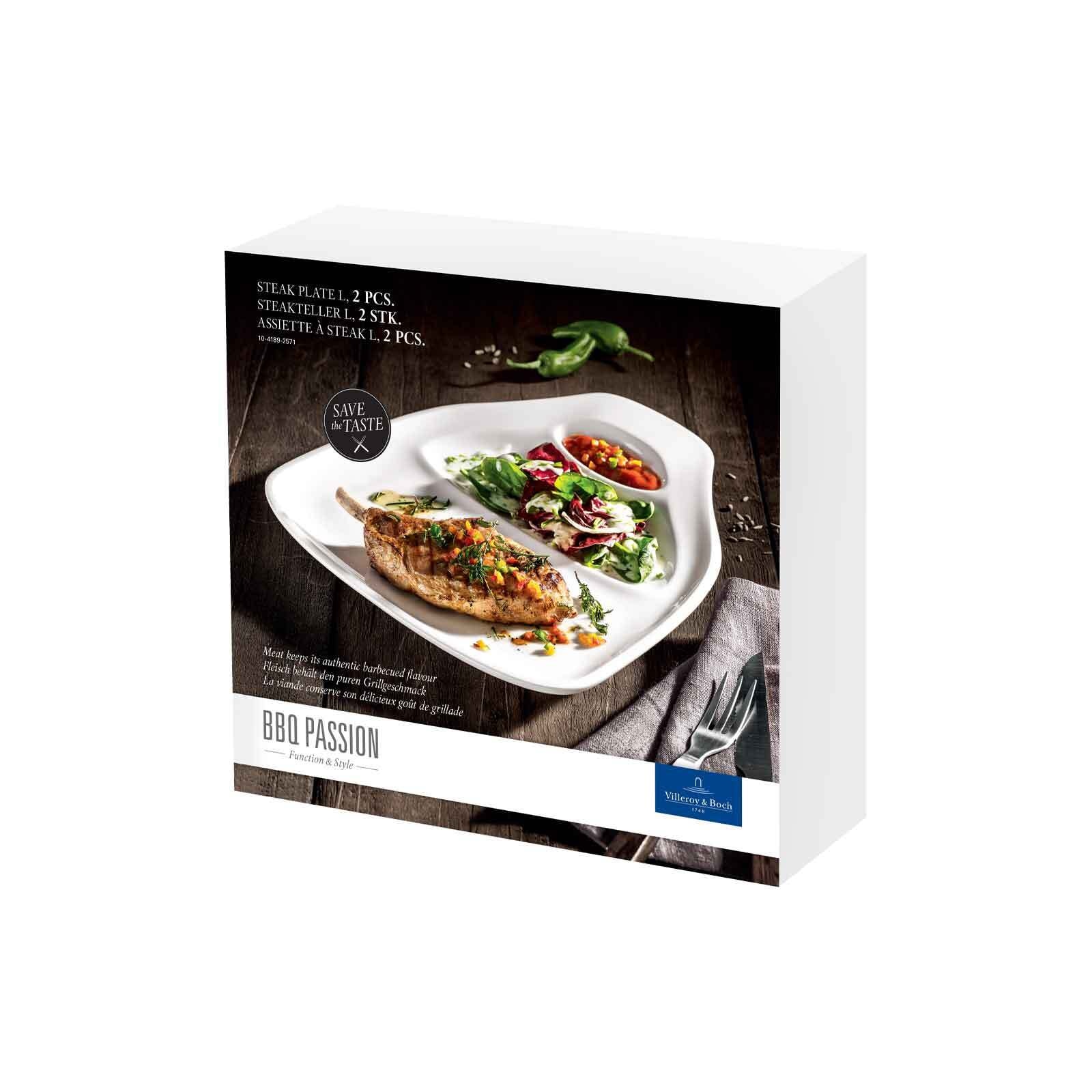 Villeroy & Boch Steakteller »Steakteller BBQ Passion 2er Set weiß«