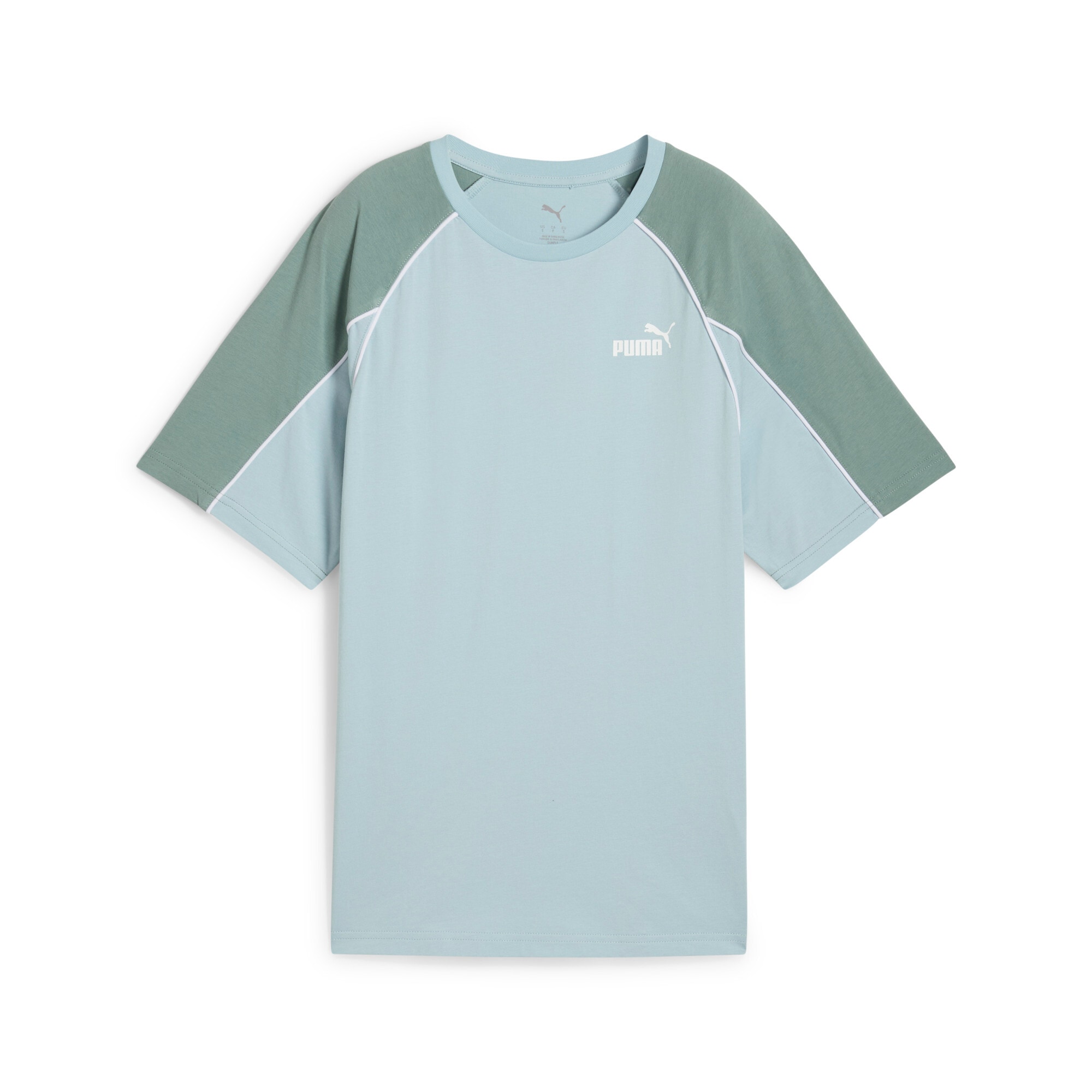 PUMA T-Shirt »SPORT RELAXED TEE« Kurzarm, Rundhalsausschnitt, mit Logo-Gummidruck, mit Paspelierung