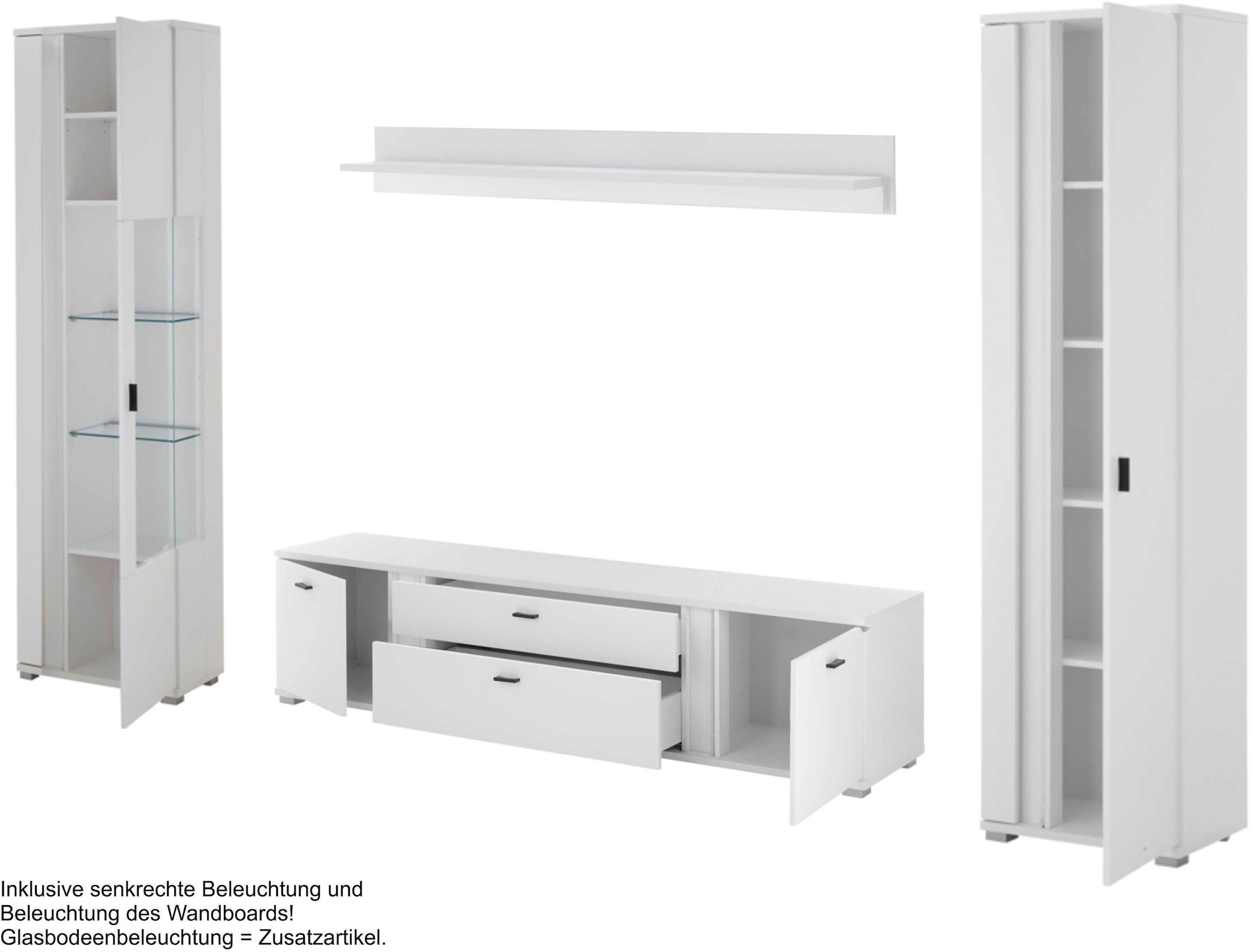 Home affaire Wohnwand »LONG ISLAND« Set, 4 Stk. tlg.