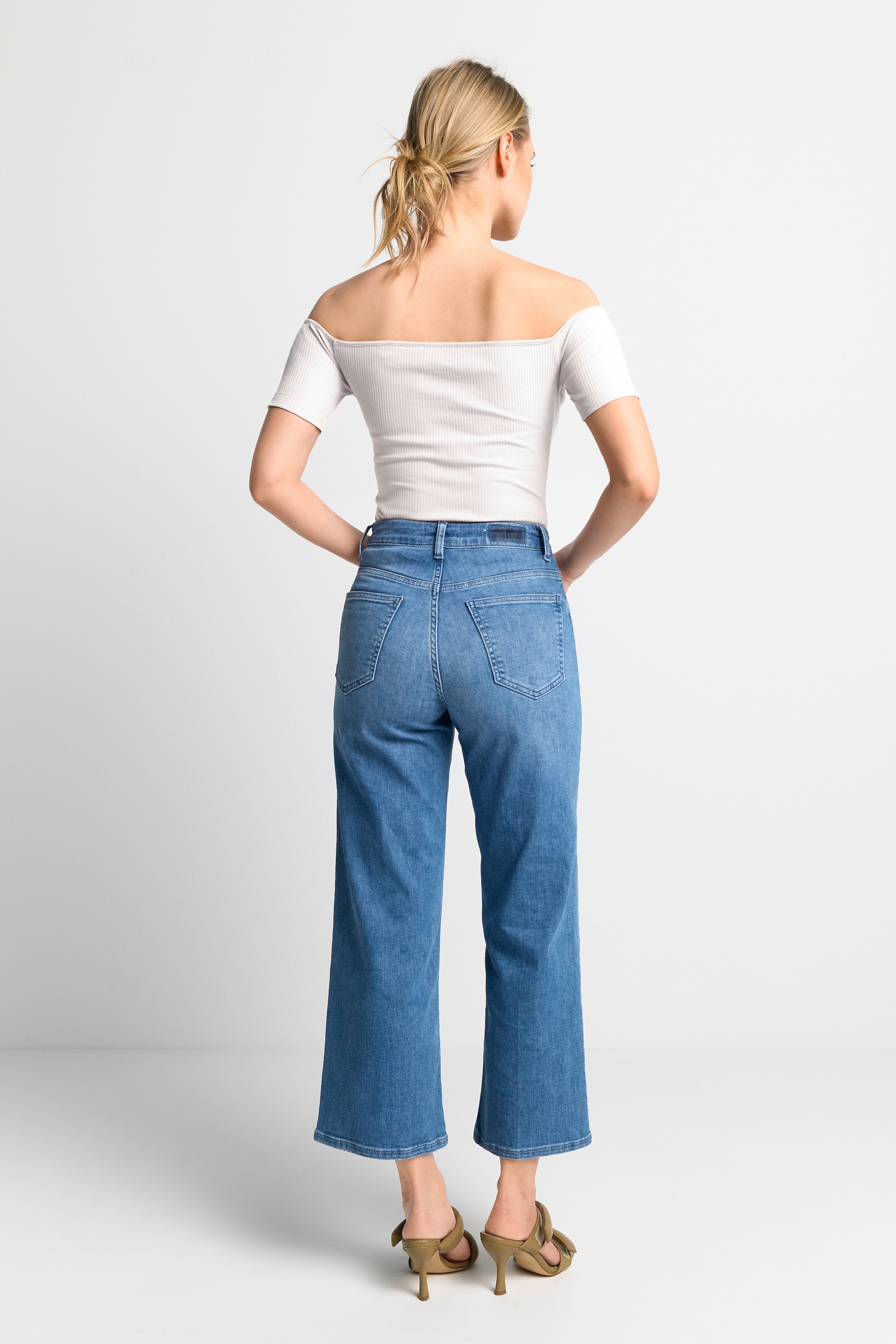 RICHROYAL T-Shirt, Off-Shoulder, gerippt