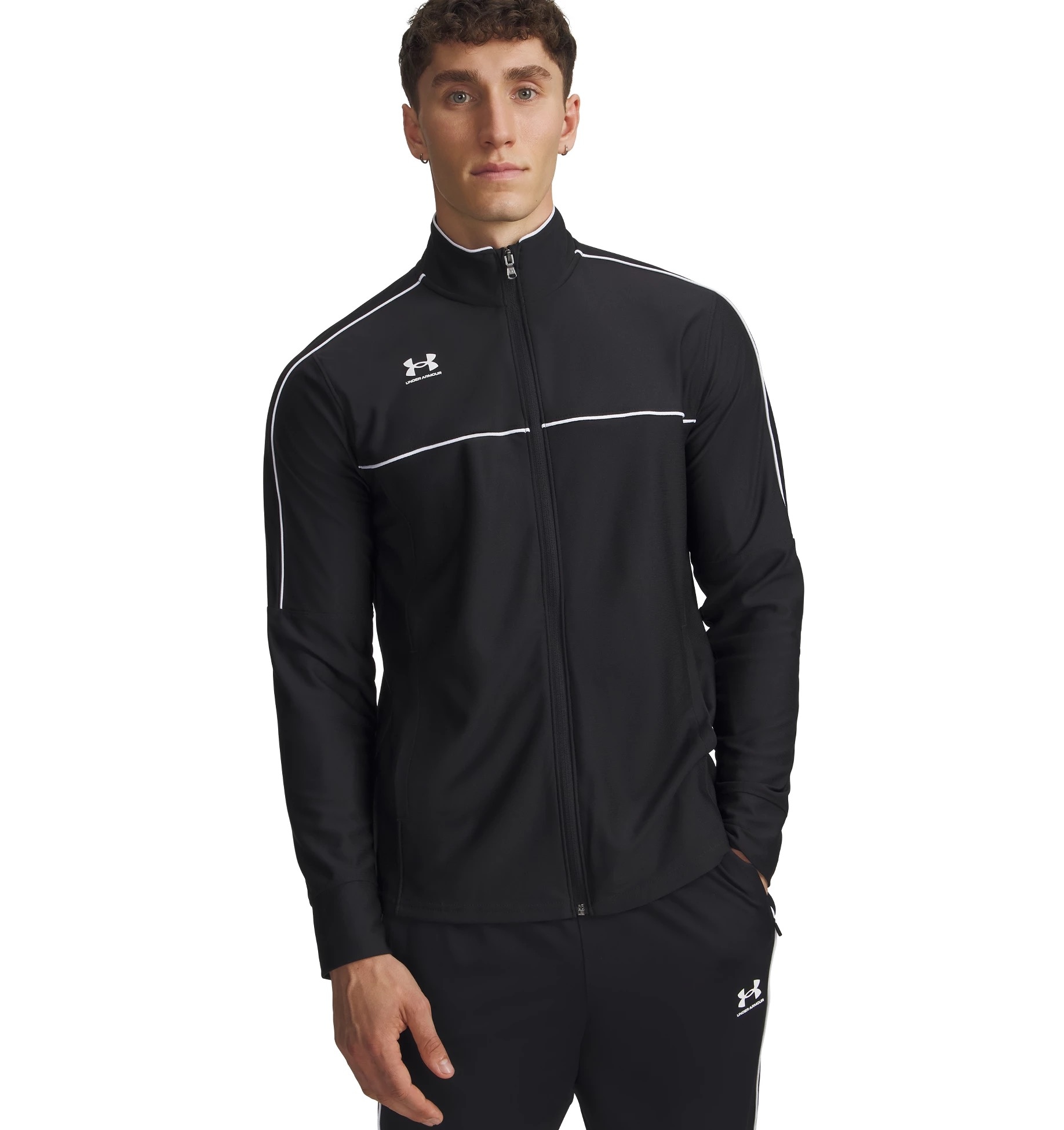 Under Armour® Trainingsjacke »M CHALLENGER TRACK JACKET« mit offenen Seitentaschen, aus strukturiertem Strickstoff