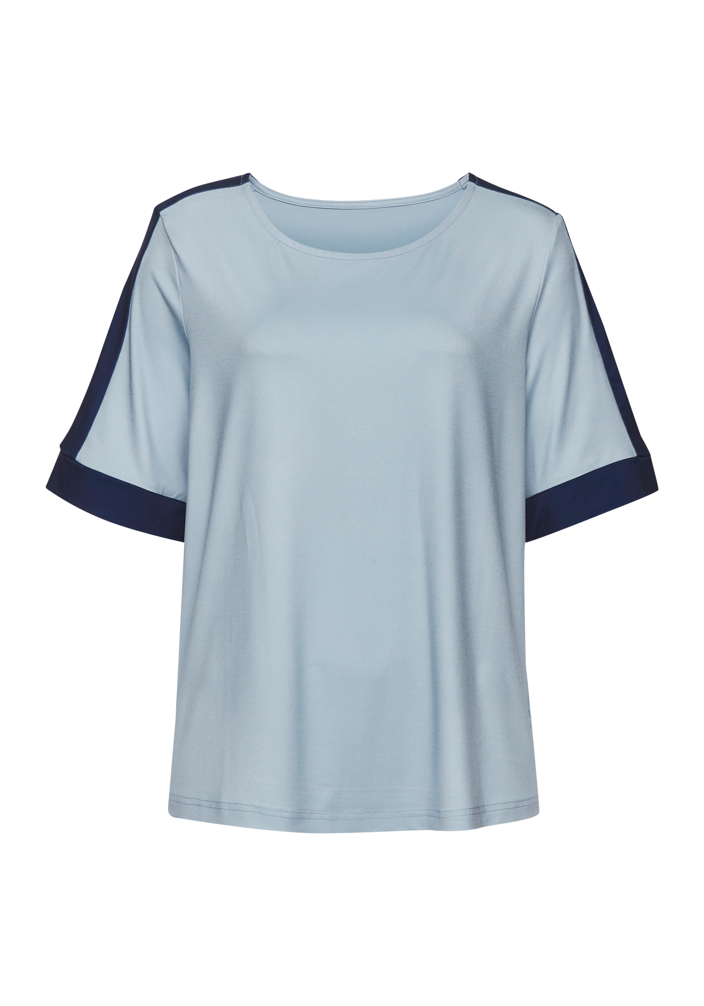 Vivance Kurzarmshirt mit sportlichen Kontraststreifen