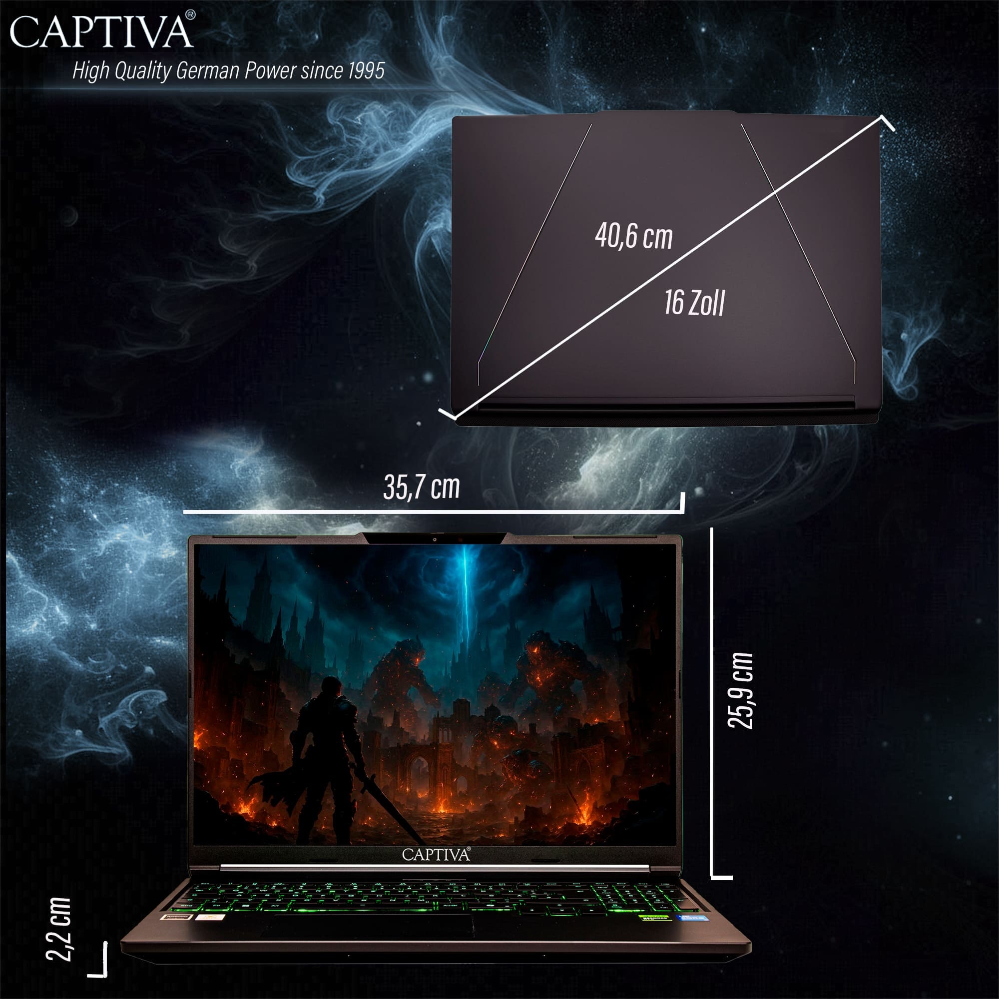 CAPTIVA Gaming-Notebook »Entry Gaming I10-0916GE« Intel Core i7 1.000 GB SSD