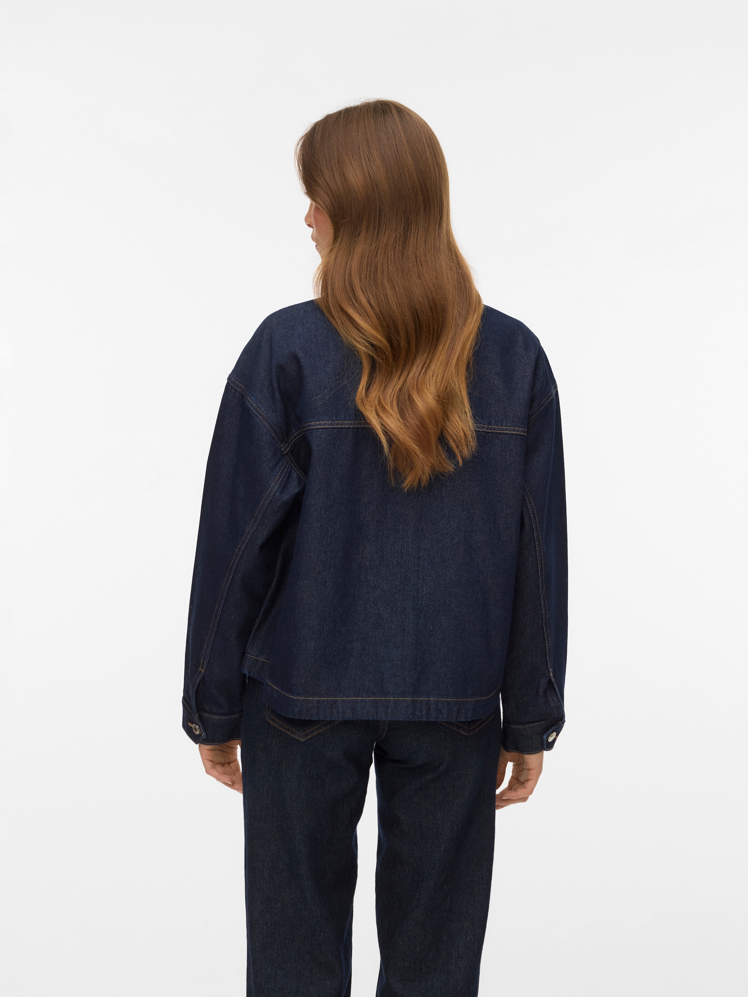 Vero Moda Jeansjacke »VMJAMIE LS DENIM SHACKET MIX NOOS« Baumwollmischung