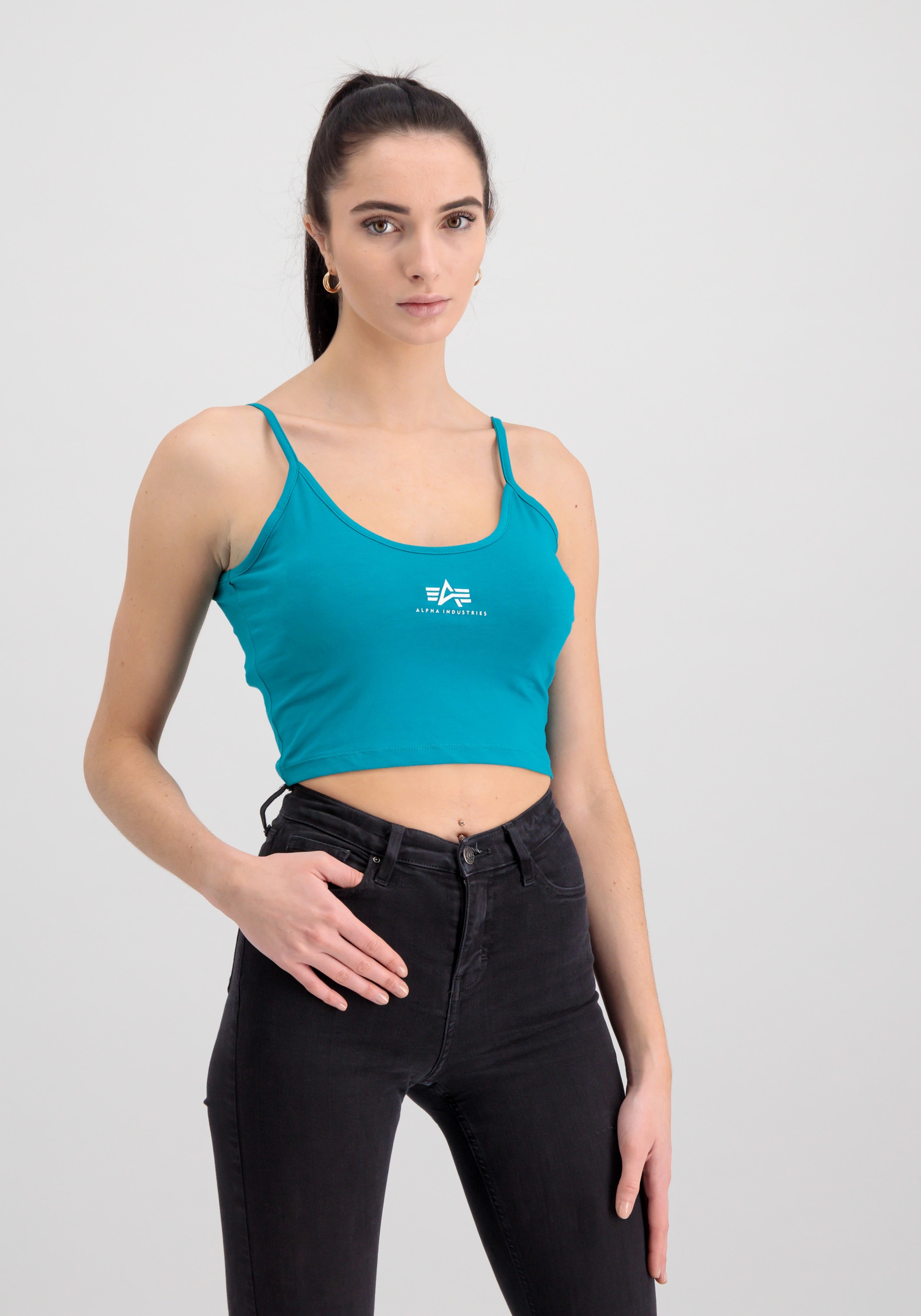 Muscleshirt »Alpha Industries Women - Tanks Basic Crop-Top SL Wmn«