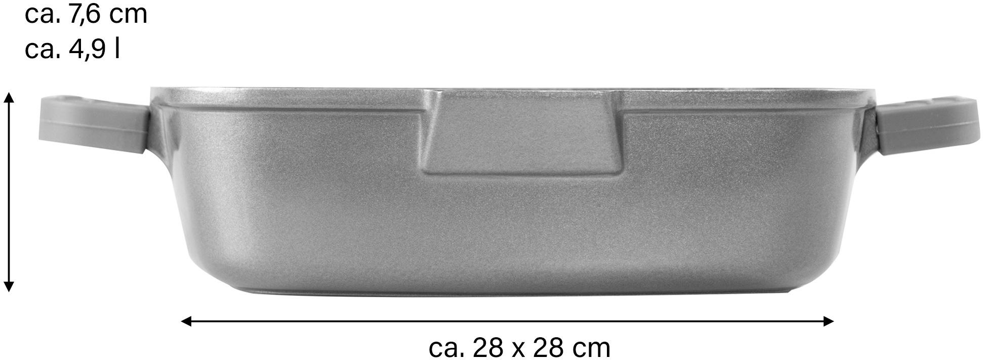 STONELINE Bratpfanne »Future«, Aluminiumguss, (1 tlg.), Induktion