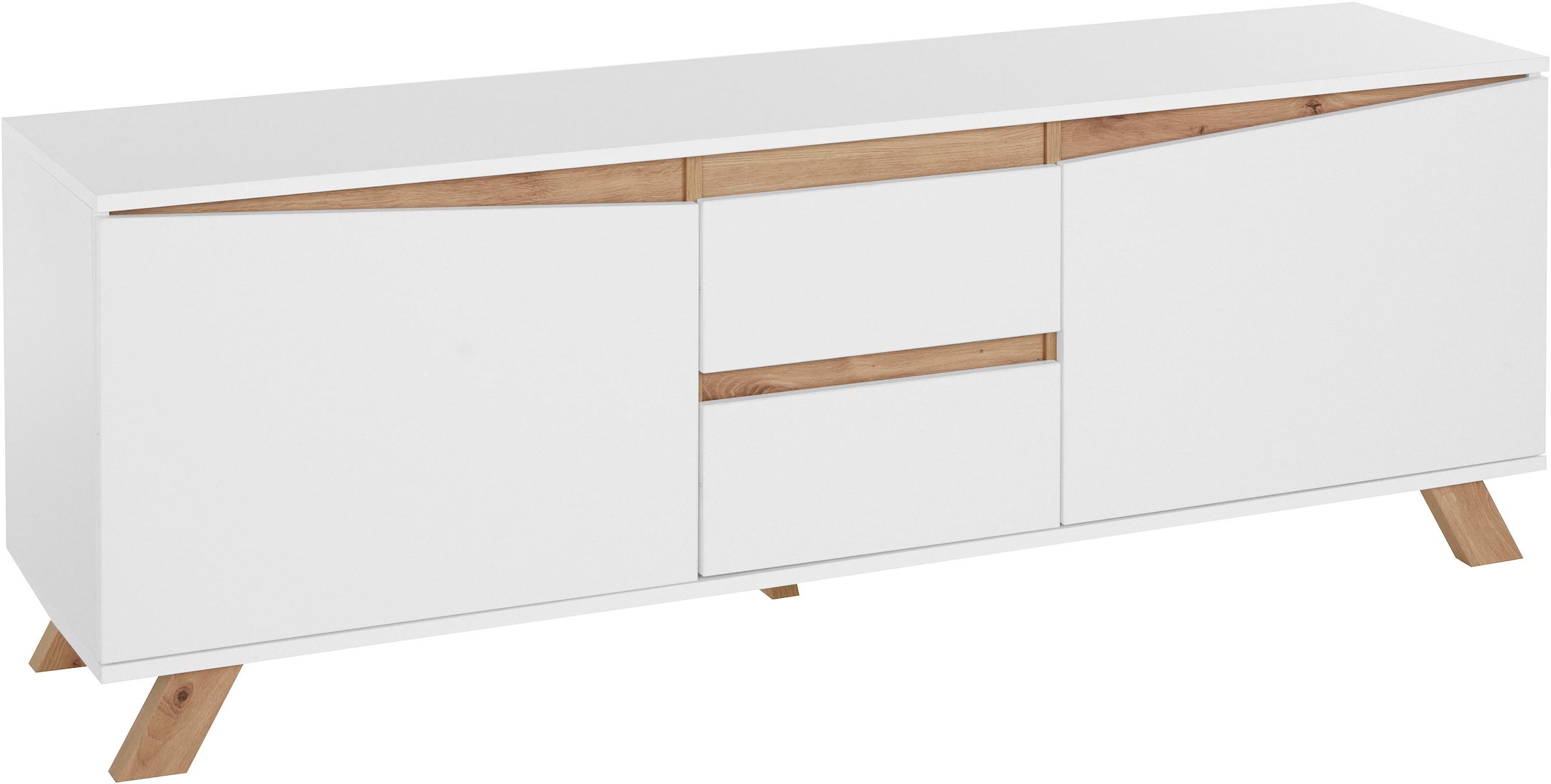 Homexperts Lowboard »VickyTV-Board, TV-Schrank«, Breite 160 cm, in matt weiß