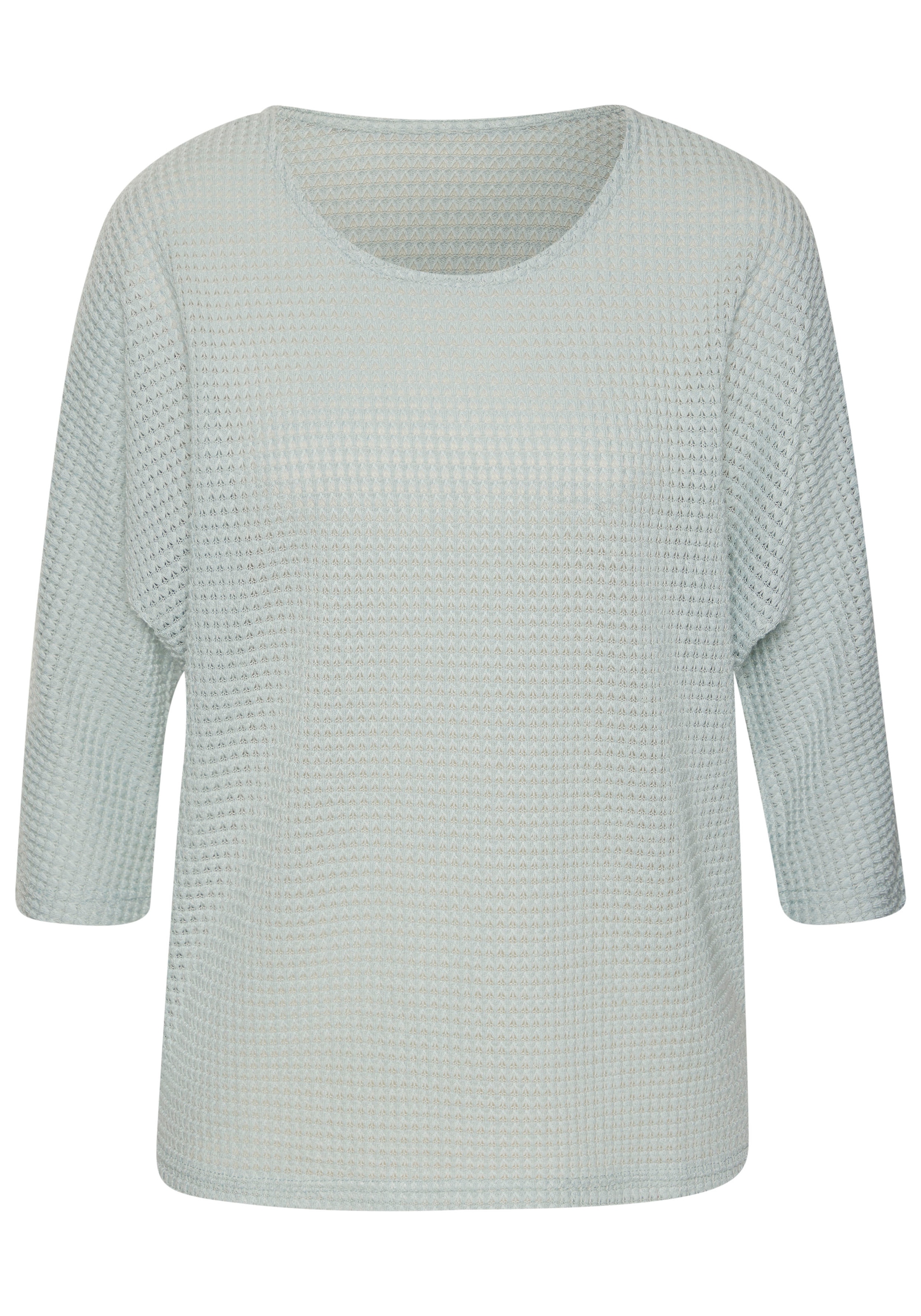 Vivance 3/4-Arm-Shirt »aus bügelfreiem Waffelstrick«, aus bügelfreier Strickqualität