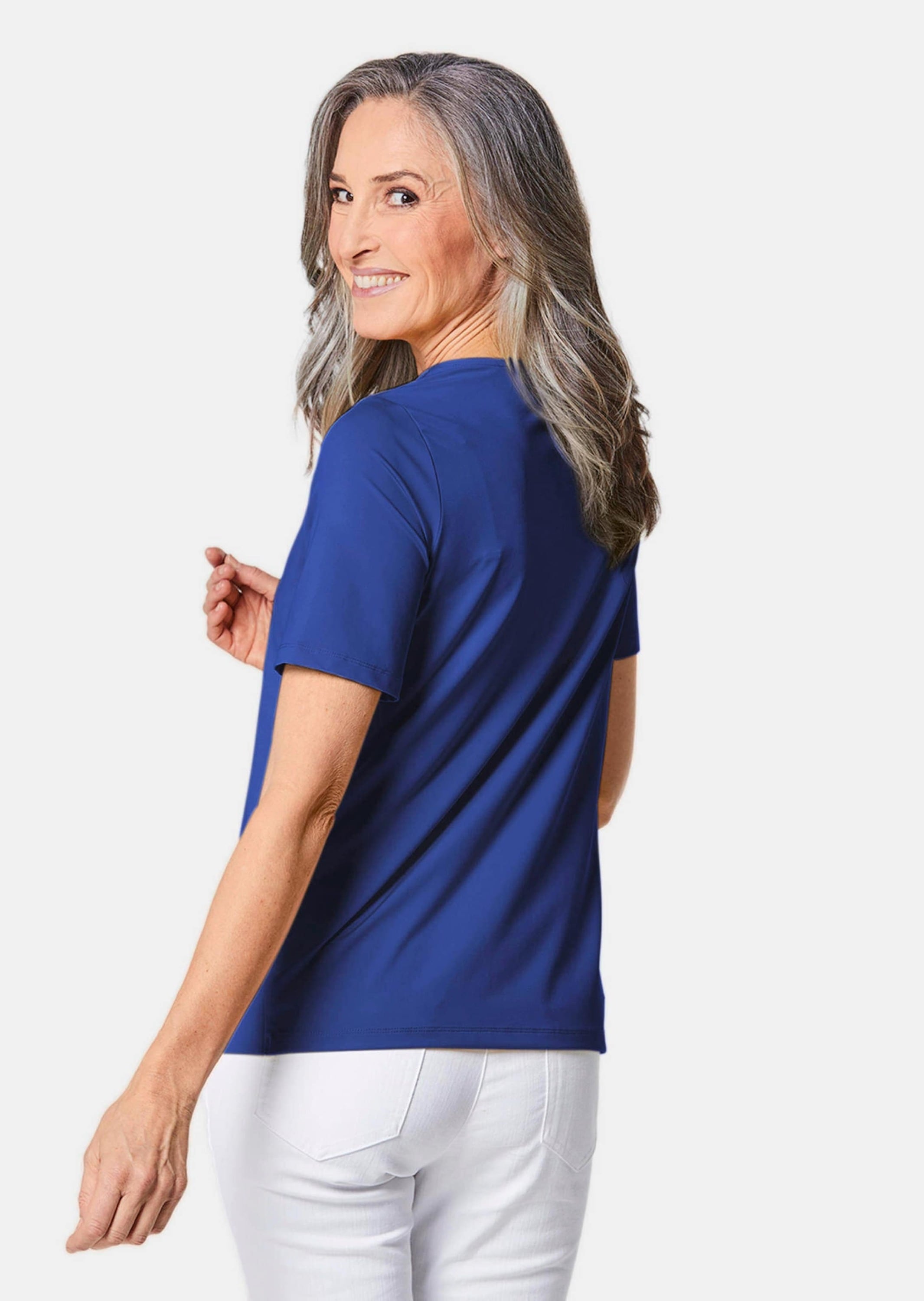 GOLDNER Langarm-Poloshirt »Gepflegtes Shirt in formstabiler Ware«