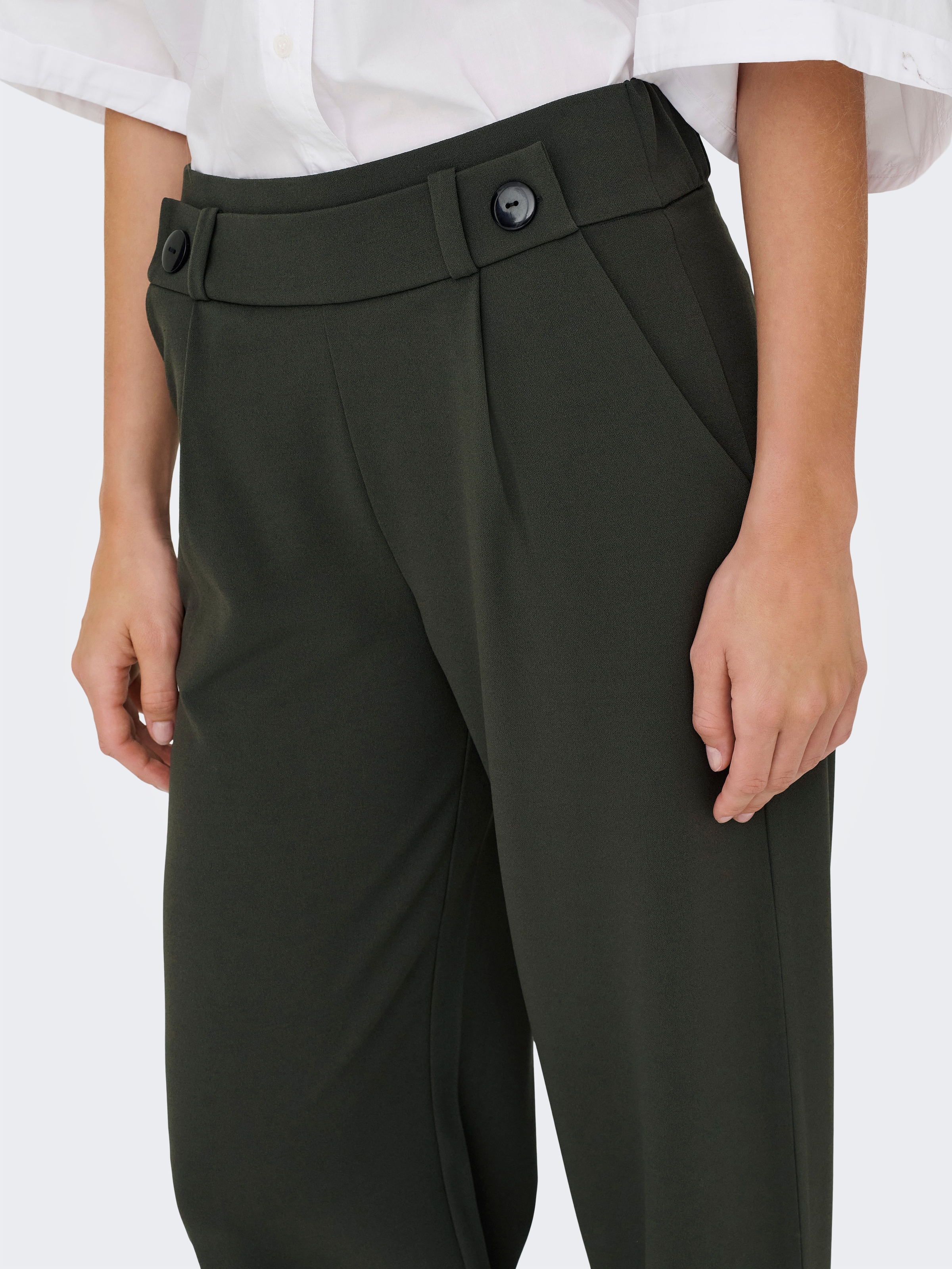 JDY Jerseyhose »JDYGEGGO NEW LONG PANT JRS NOOS«  mit dekorativem Riegel vorne am Bund