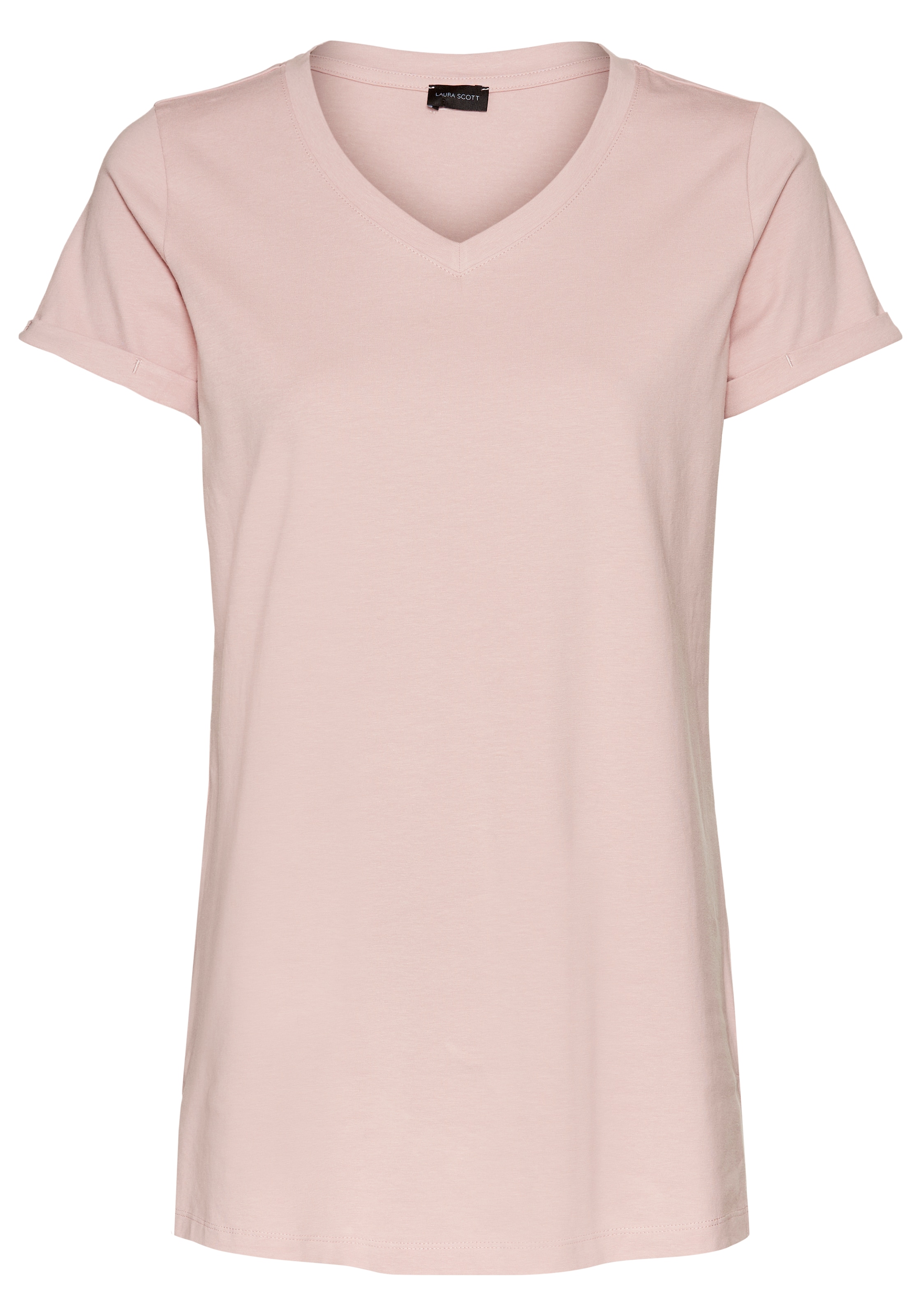 Laura Scott Longshirt, (2-er Pack), V-Ausschnitt