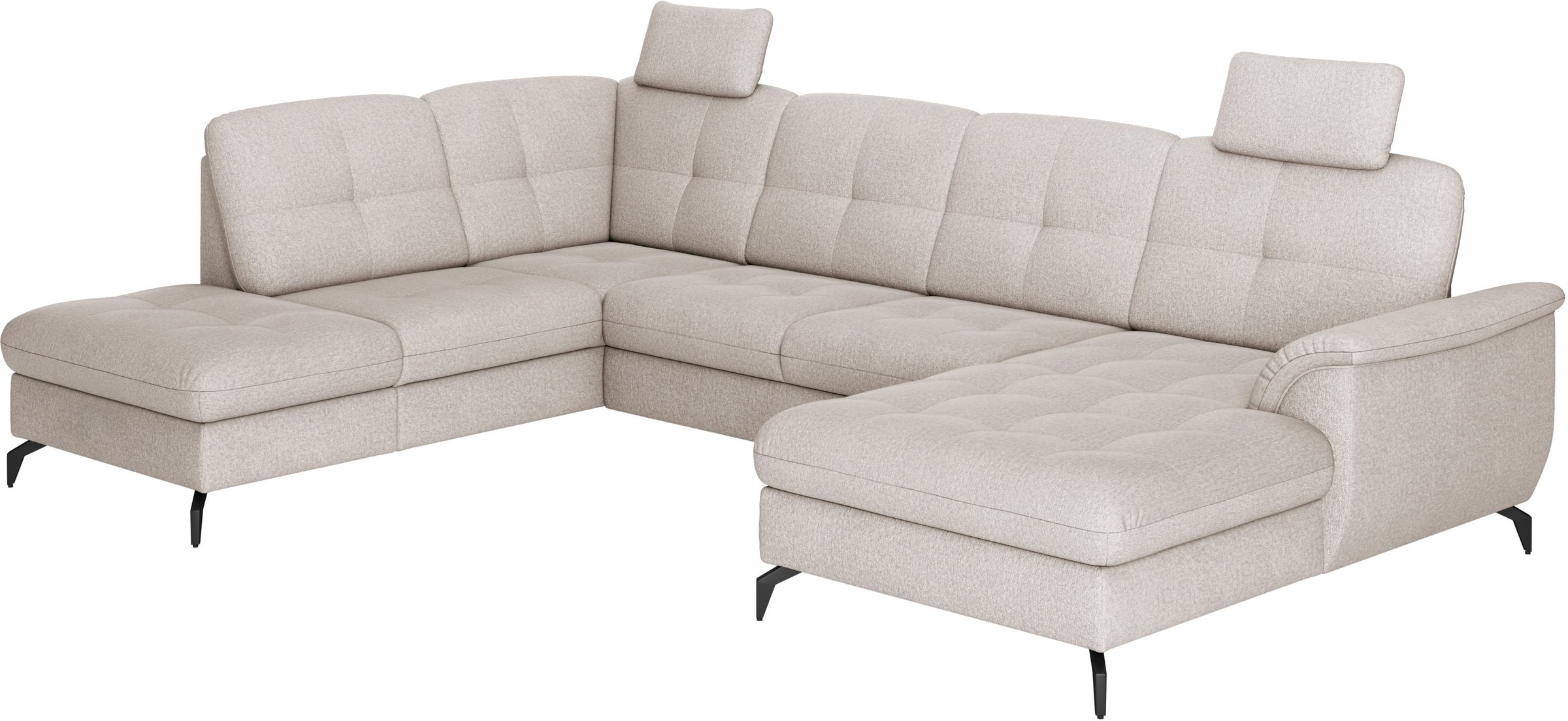 sit&more Wohnlandschaft »Zora U-Form«, wahlweise mit Bettfunktion und Bettkasten