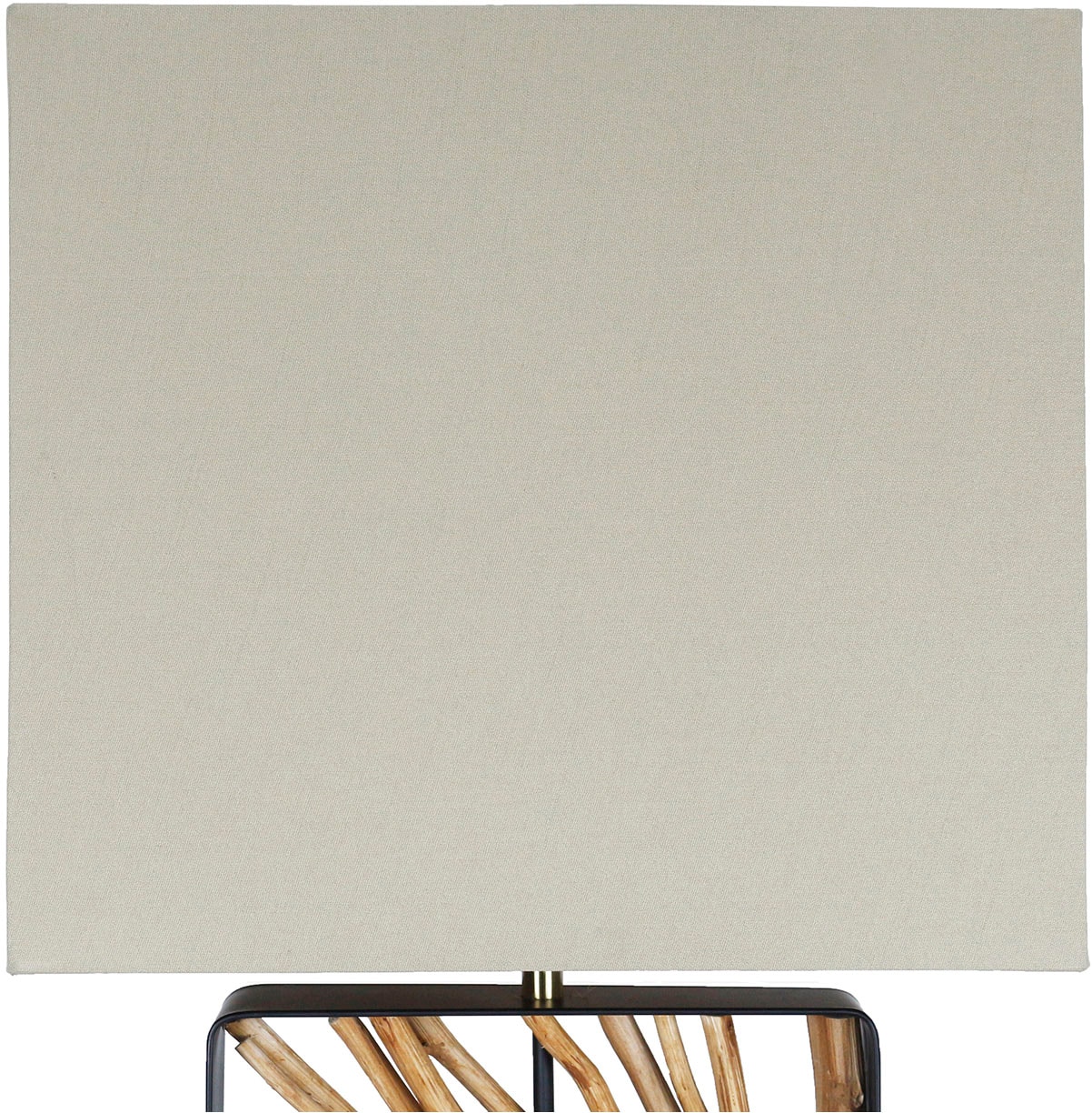 SalesFever Stehlampe »Treibholz« E27 1 Stk. Schirm innen goldfarben