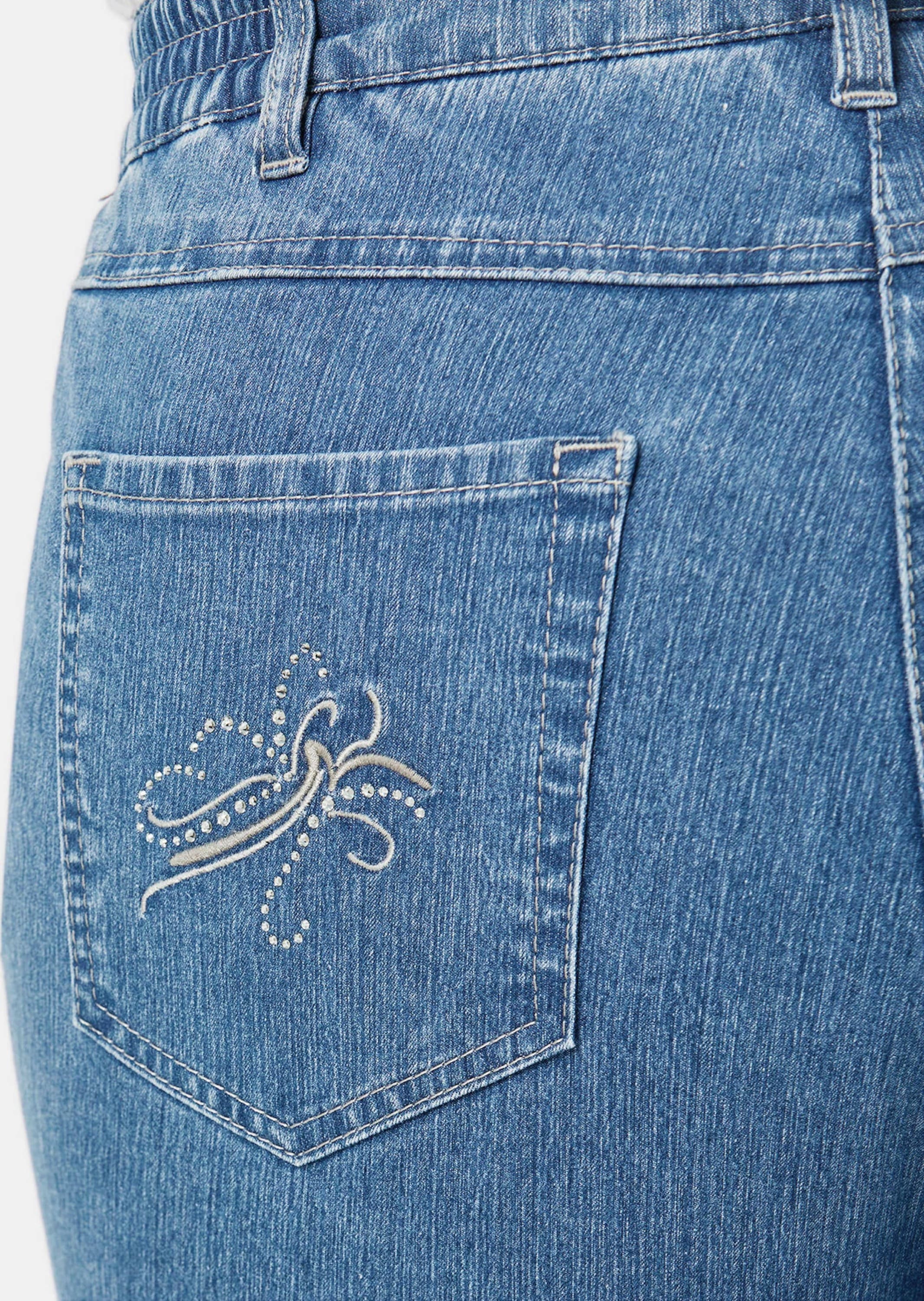 GOLDNER Stretch-Jeans »Jeanshose ANNA Edel geschmückte Jeanshose ANNA«