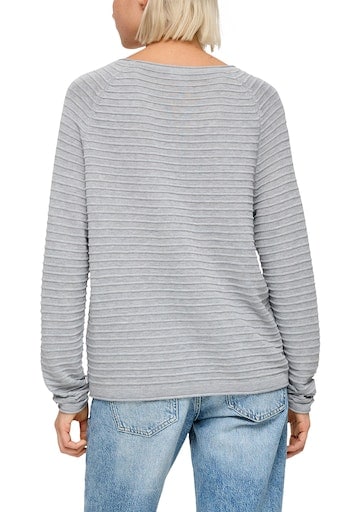 QS Strickpullover, mit Strukturmuster
