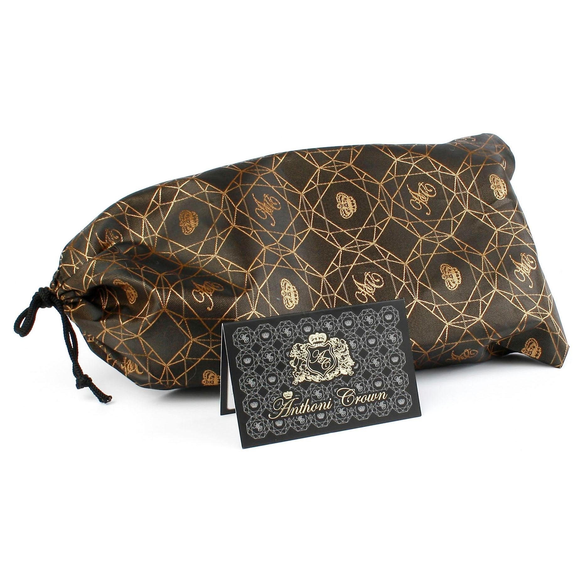 Anthoni Crown Ledergürtel Klassischer Wendegürtel eine Seite Flechtoptik